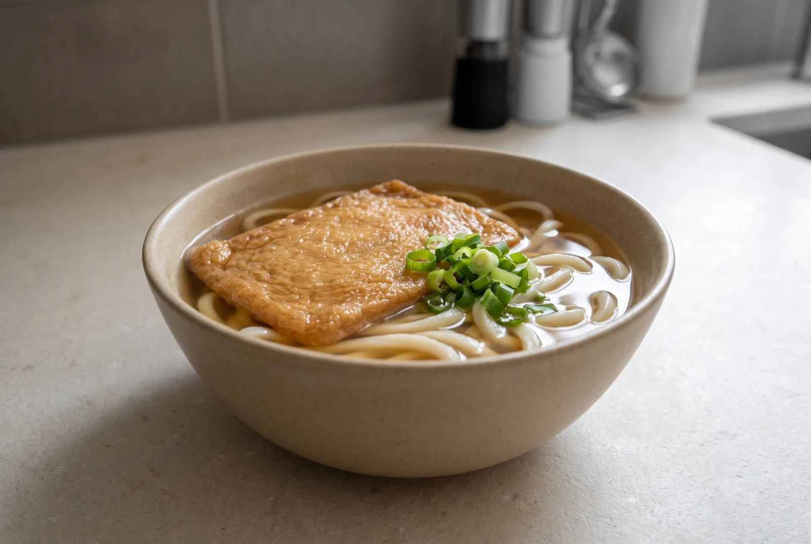 Kitsune Udon — Japanese Sweet Tofu-Pouch Udon Soup