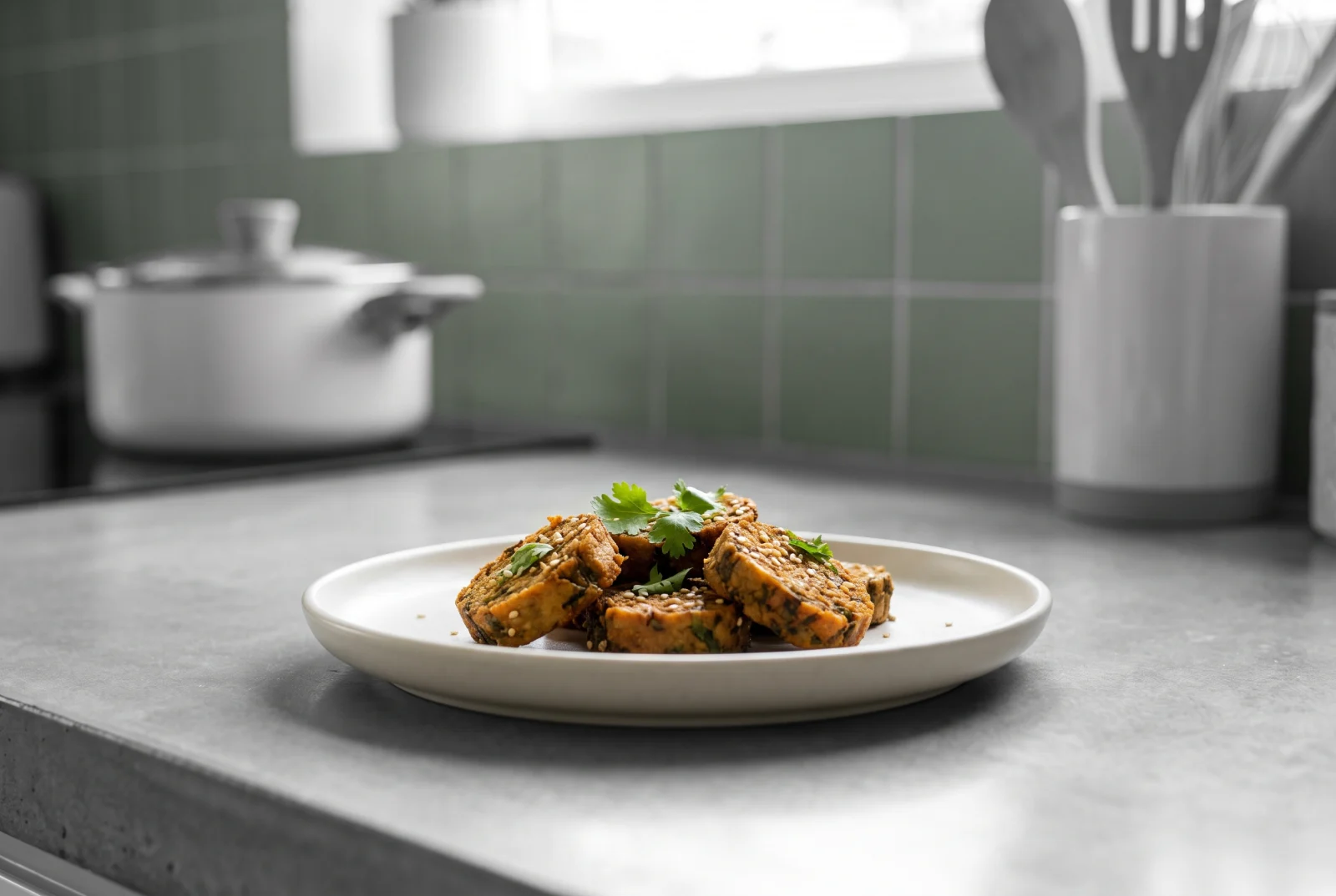 Kothimbir Vadi | Indian Steamed and Fried Cilantro Fritters