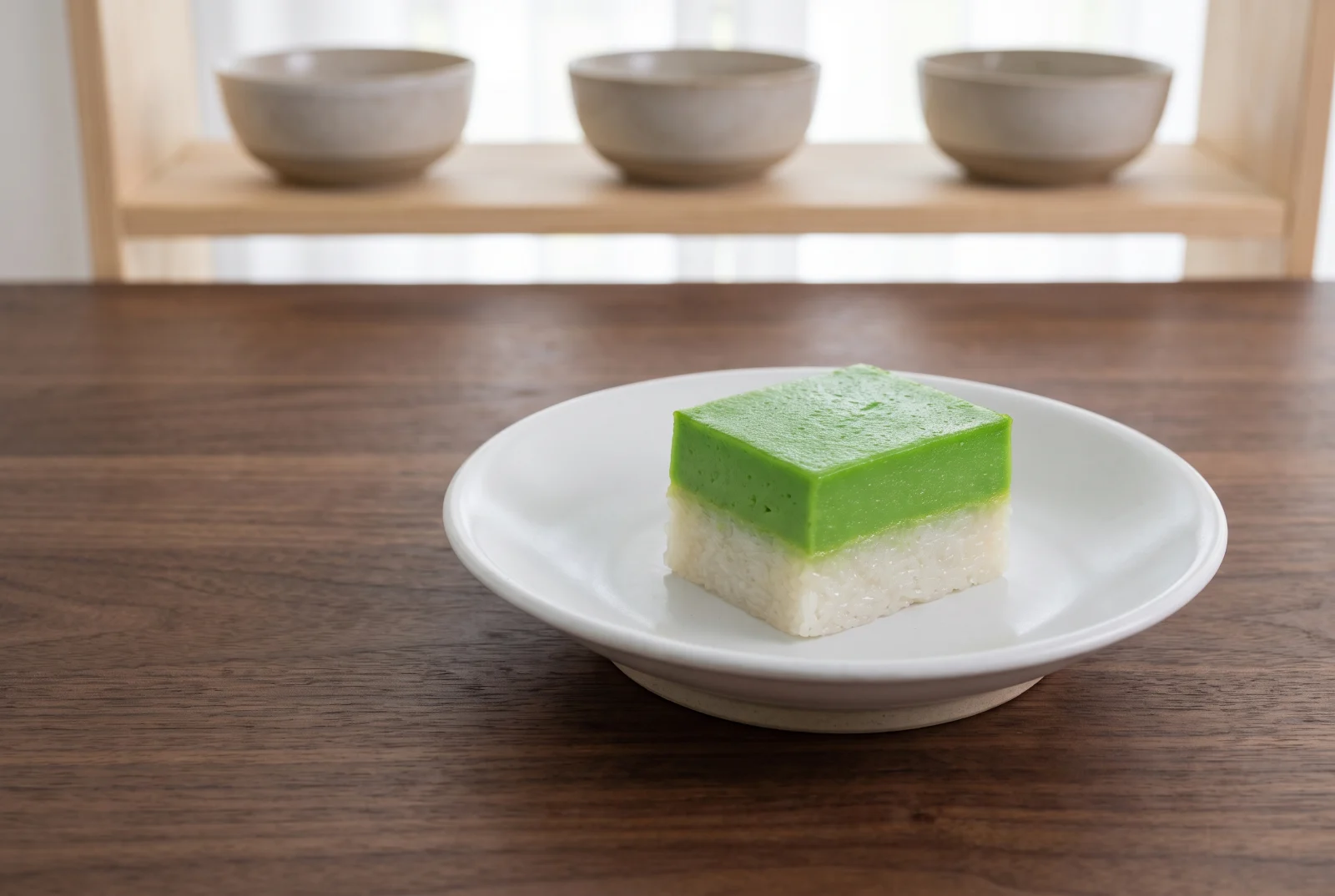 Kuih Seri Muka — Malaysian Pandan Layered Sticky Rice Dessert