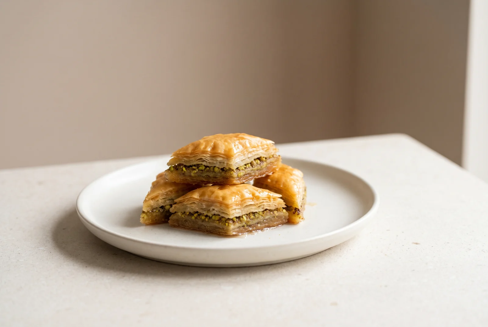 Dry Baklava | Pistachio Baklava with Less Syrup That Keeps Longer