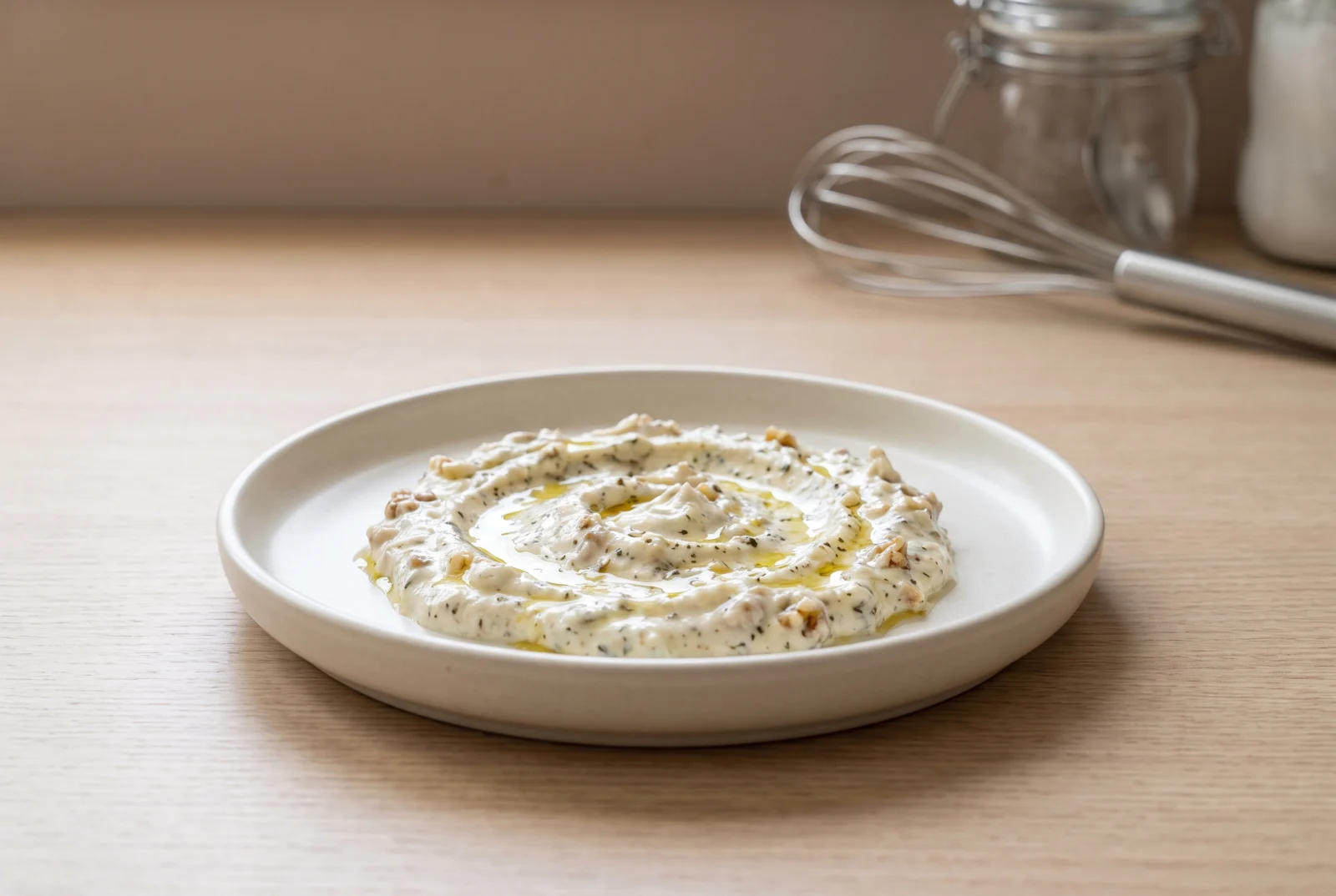 Kuru Cacik (Thick Yogurt Dip) — Gaziantep-Style with Walnuts