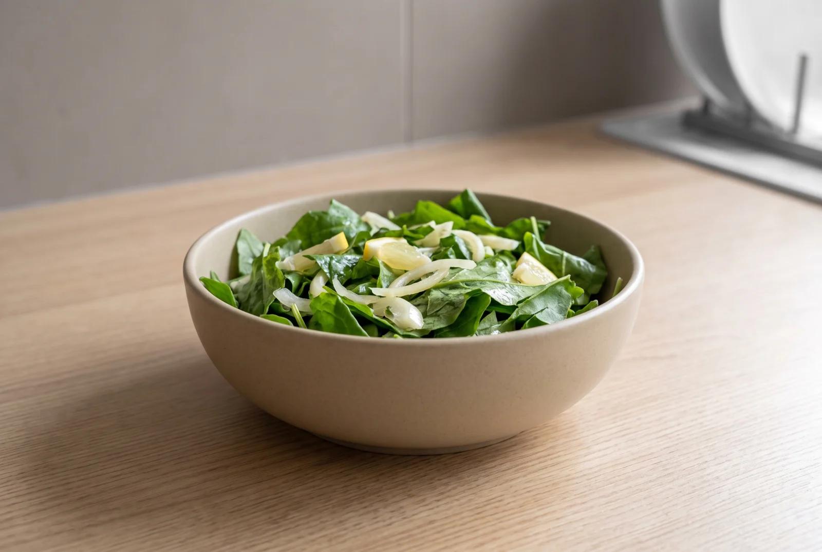 Sorrel Salad — Raw Sorrel with Red Onion and Lemon