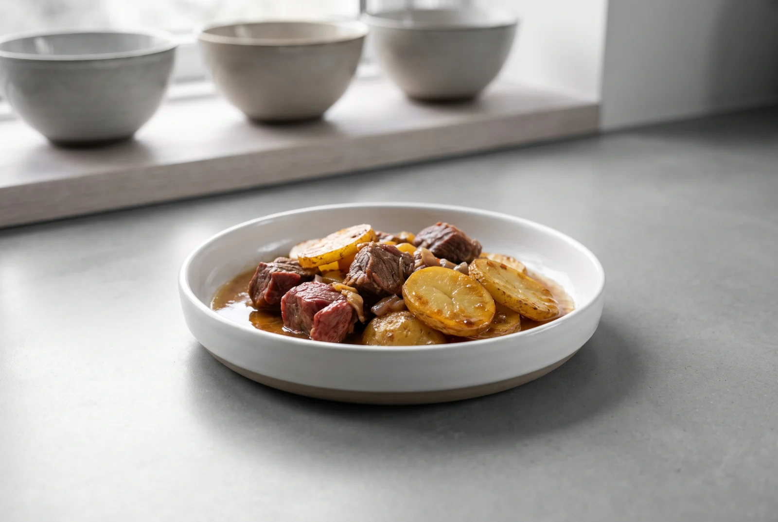 Lancashire Hotpot | British Lamb Bake with a Sliced Potato Topping