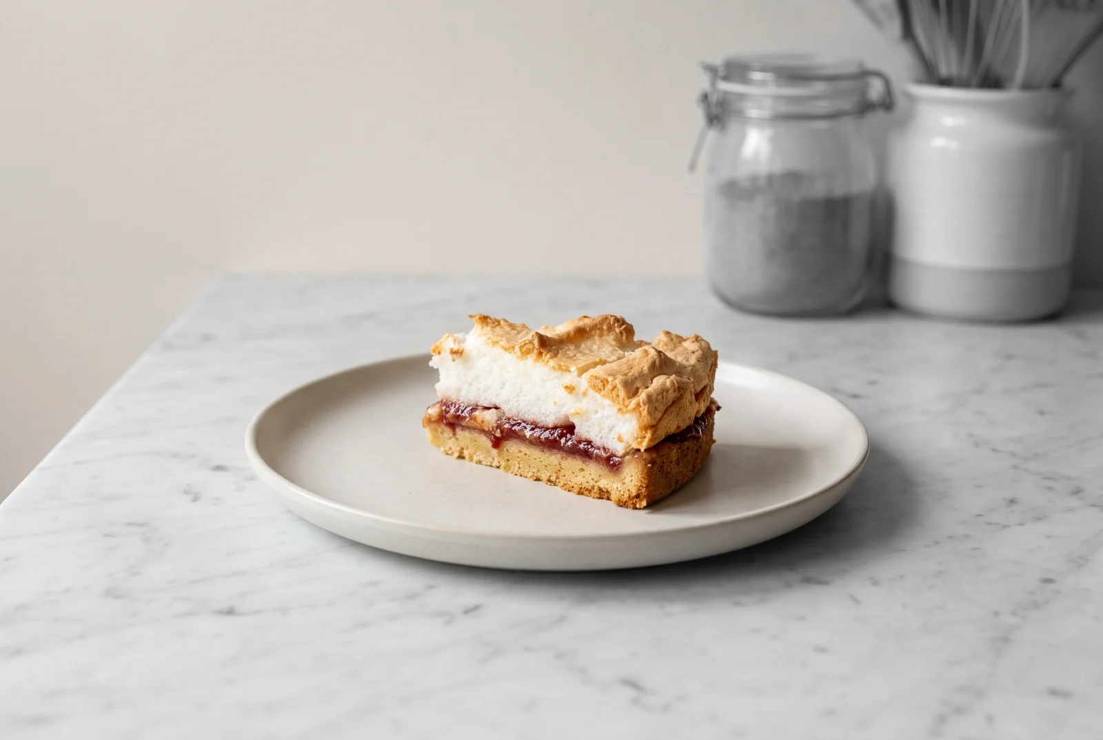 Louise Cake | New Zealand Jam and Coconut Meringue Slice