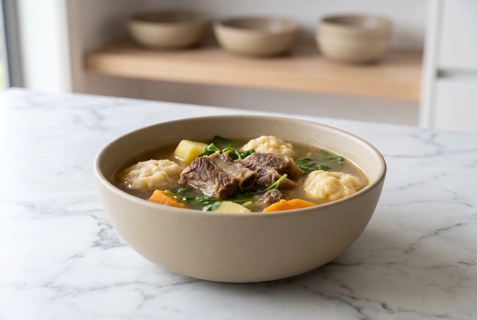 New Zealand Māori Boil-Up | Beef Rib Soup with Dumplings