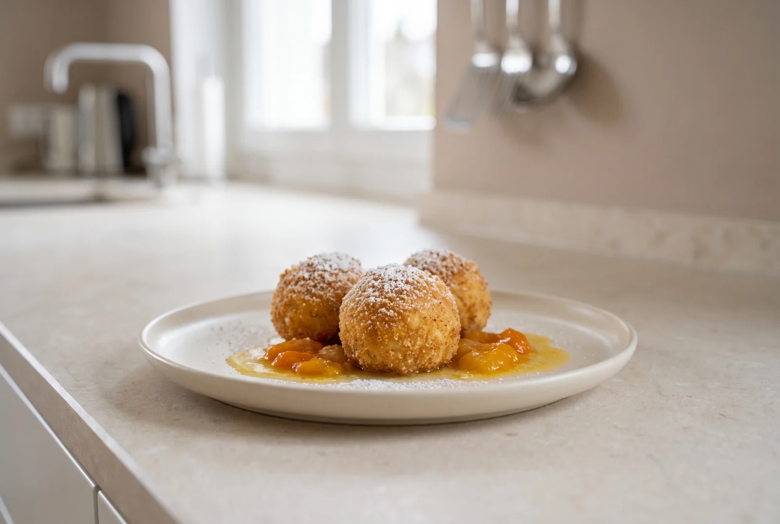 Marillenknödel (Austrian Apricot Dumplings with Potato Dough)