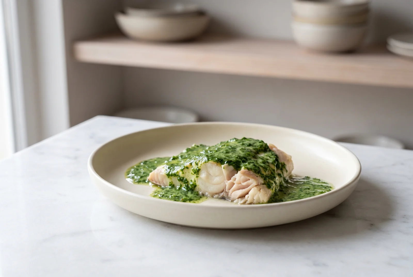 Irish Cod with Parsley Sauce — Milk-Poached Fish
