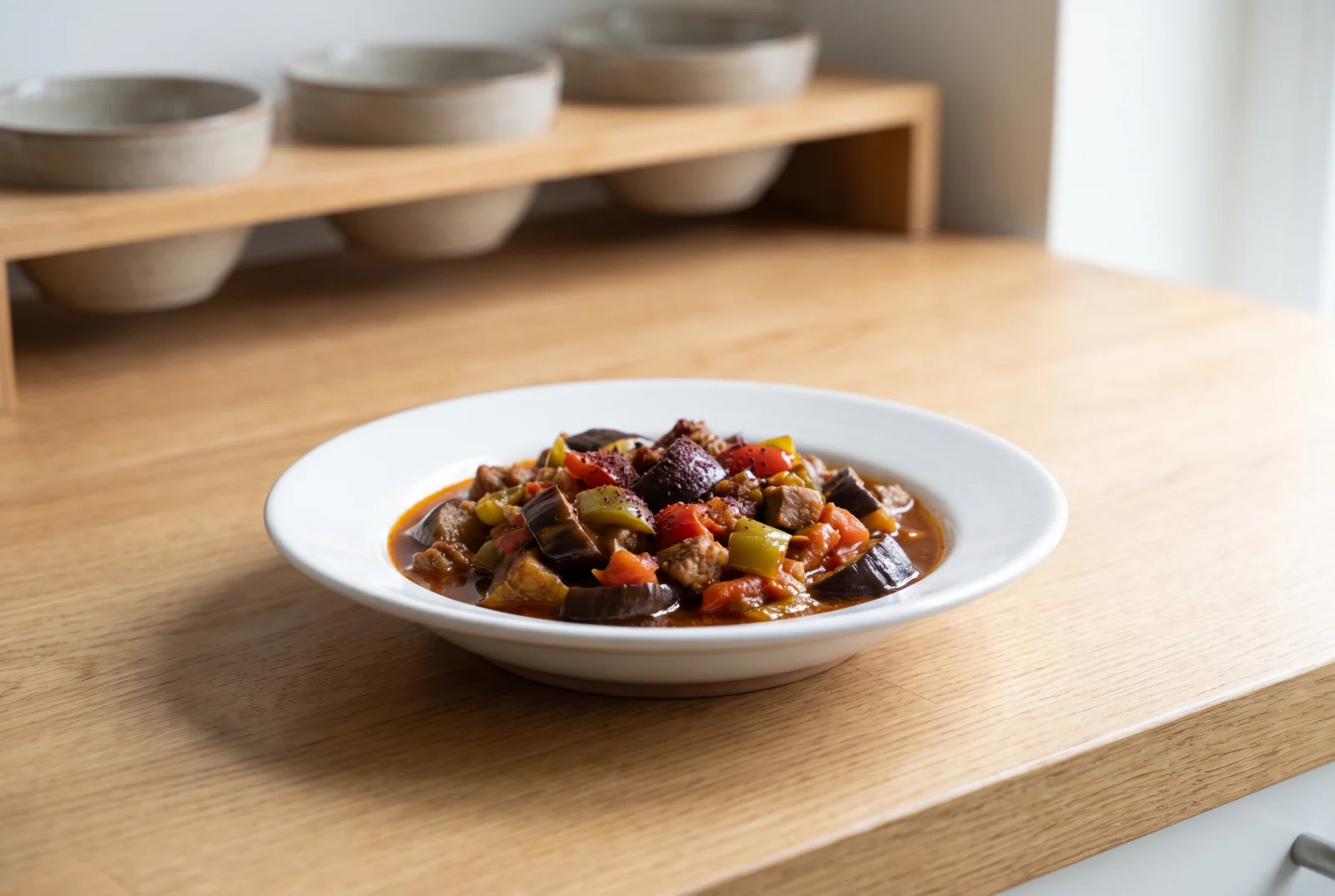 Meftune — Diyarbakır-Style Eggplant and Sumac Stew