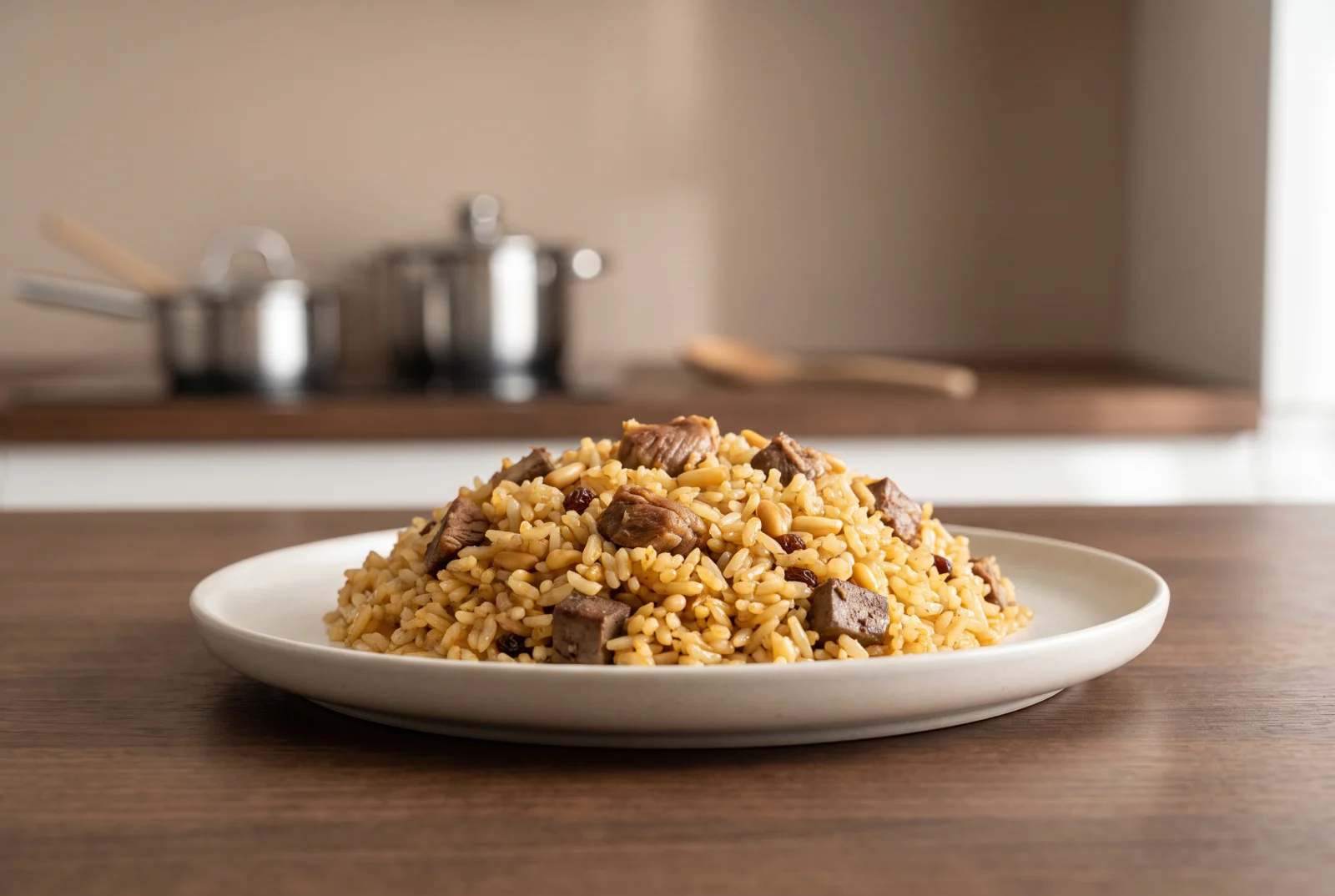 Mengen Pilaf | Bolu-Style Rice with Lamb and Liver