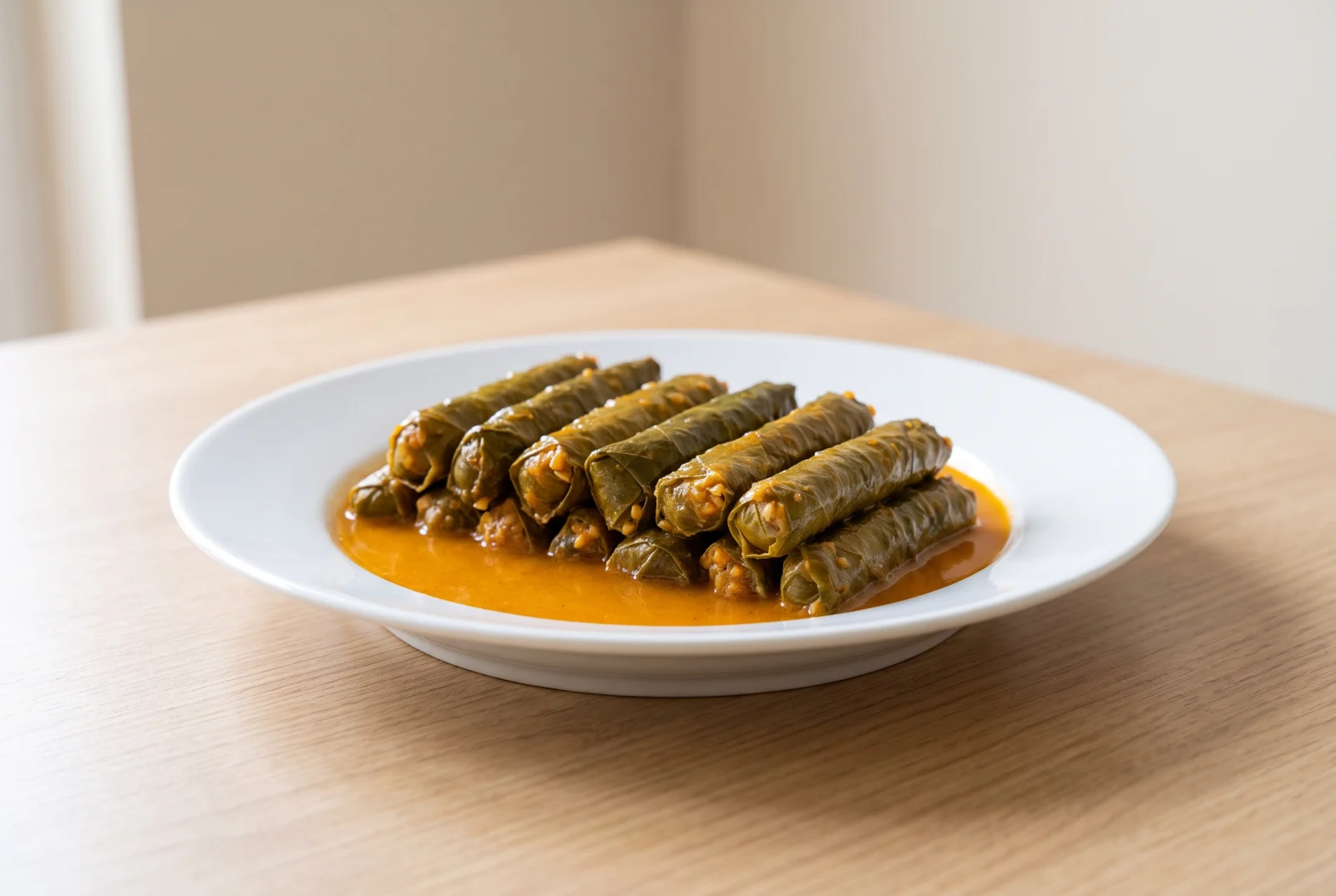 Adiyaman-Style Red Lentil Stuffed Grape Leaves