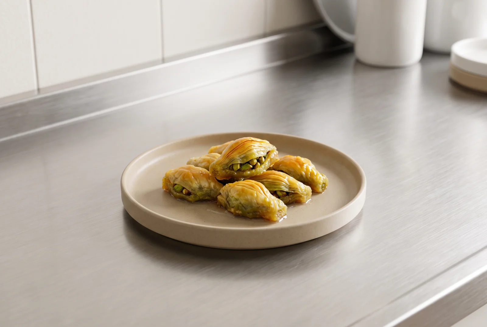 Midye Baklava | Gaziantep-Style Pistachio Mussel-Shaped Baklava