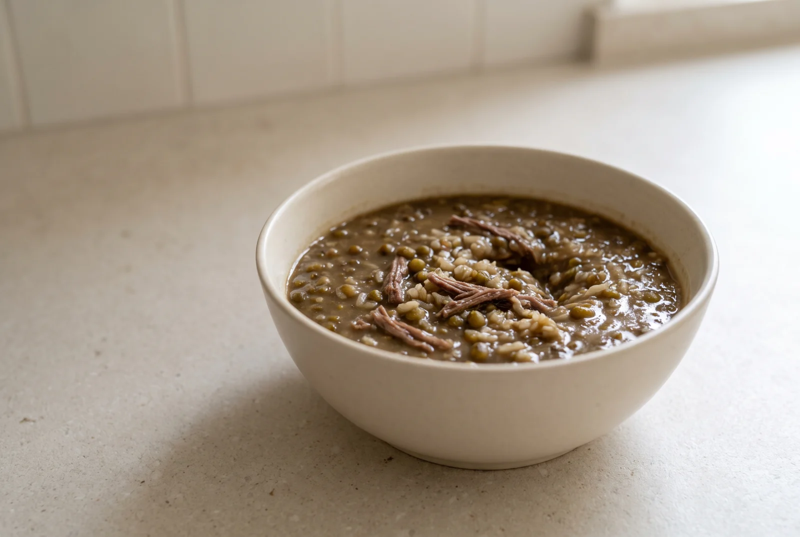 Moshkichiri | Uzbek Mung Bean and Lamb Rice Porridge