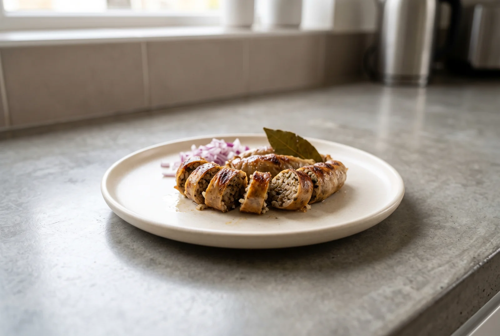 Mumbar — Turkish Stuffed Lamb Intestine Grilled over Coals