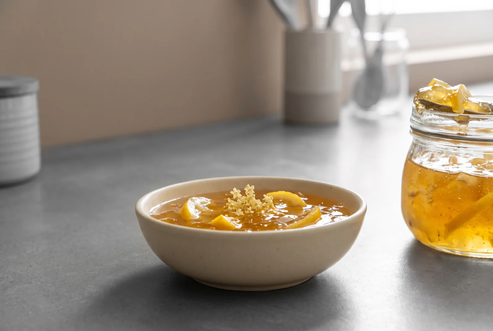 Elderflower Jelly | Clear Spring Jelly from Lemon-Infused Blossoms