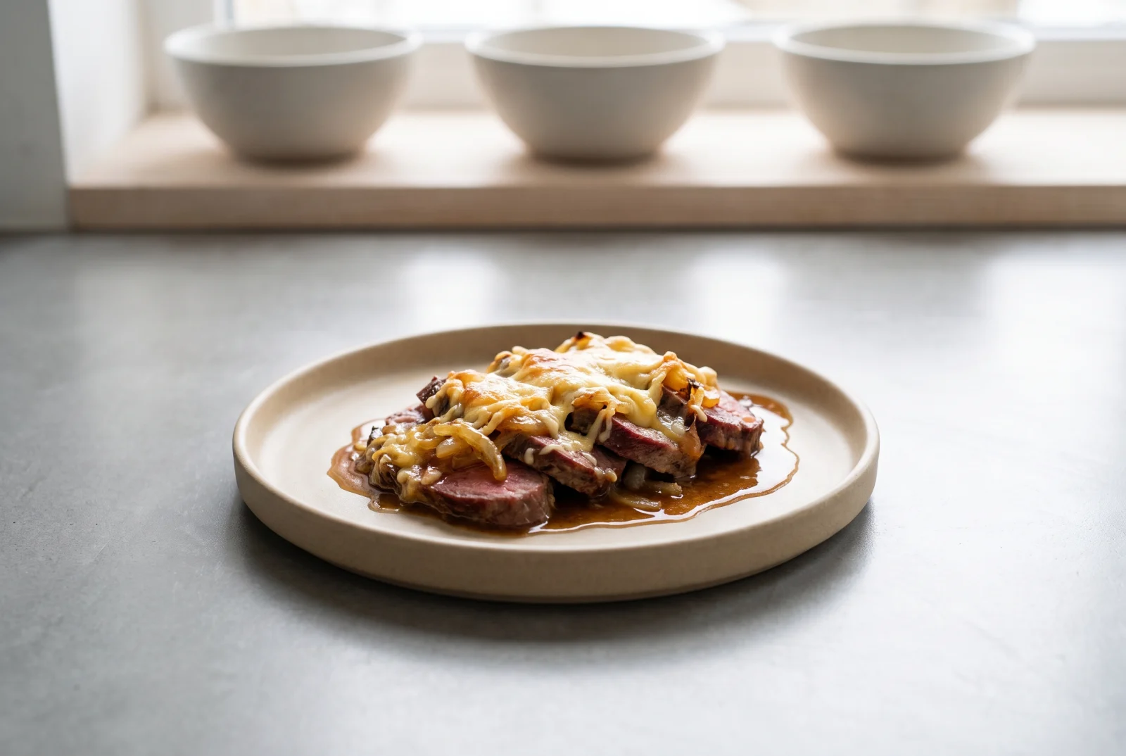 Myaso Po-Frantsuzski | Russian-Style Baked Beef with Potatoes and Cheese
