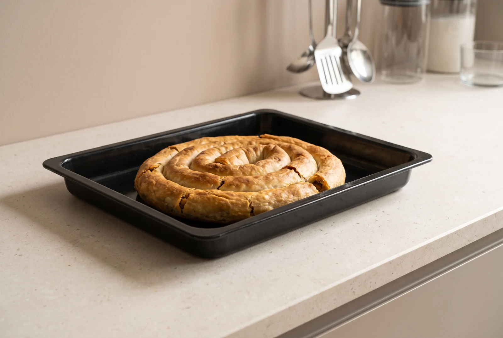 Chickpea Borek — Savory Pastry with Mashed Chickpeas