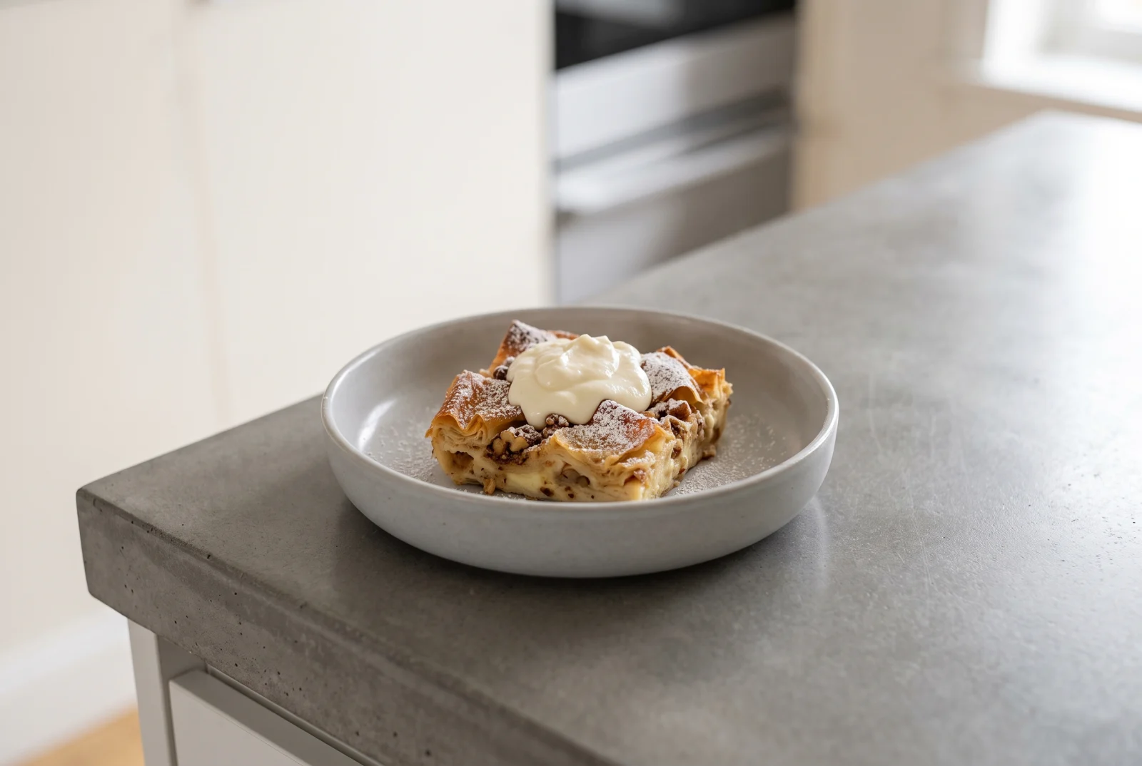 Om Ali — Egyptian Puff Pastry Pudding with Nuts
