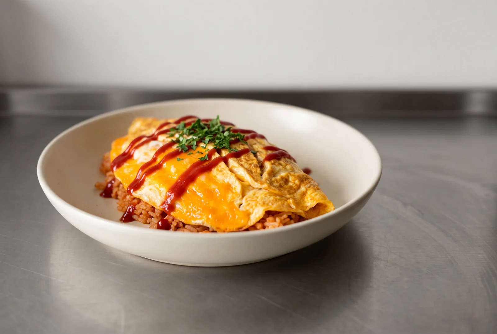 Omurice — Japanese Ketchup Rice Omelet