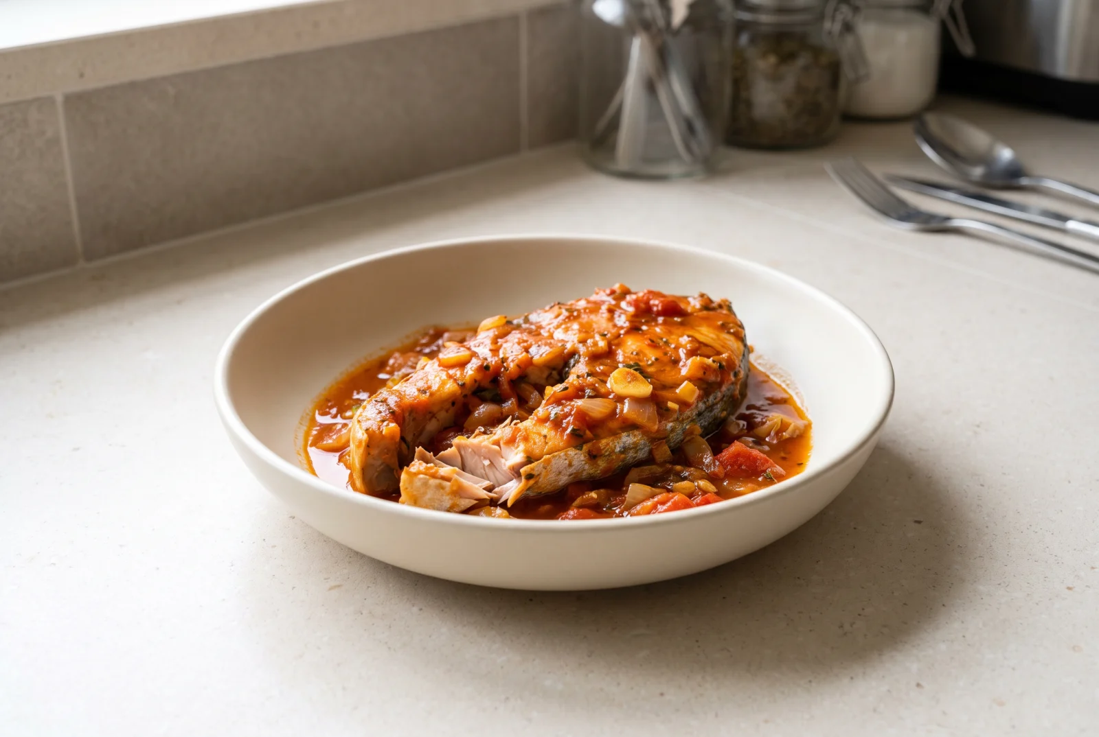 Steamed Bonito | Marmara-Style Steamed Bonito with Tomatoes