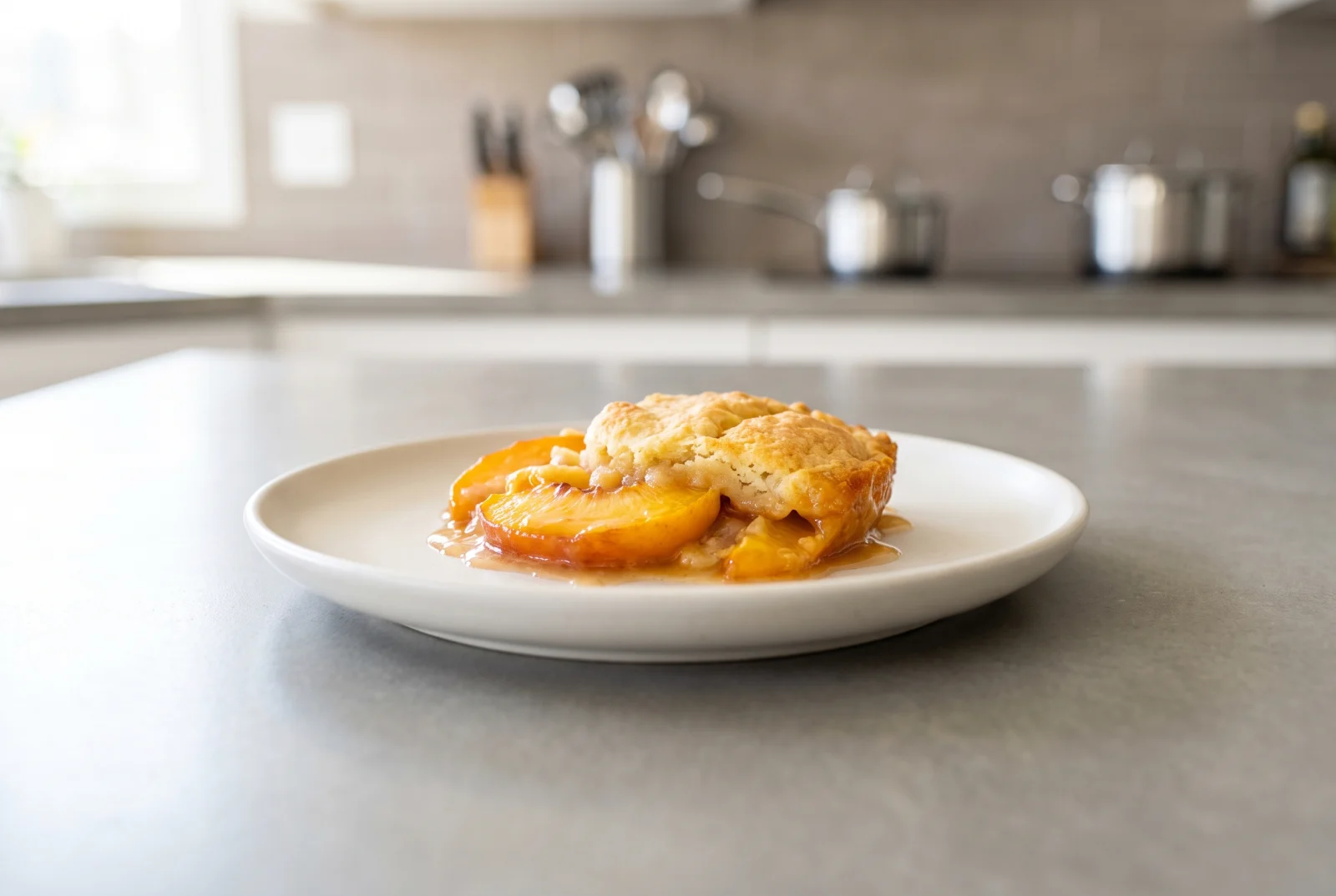 Peach Cobbler — Southern-Style Peach Dessert with Biscuit Topping