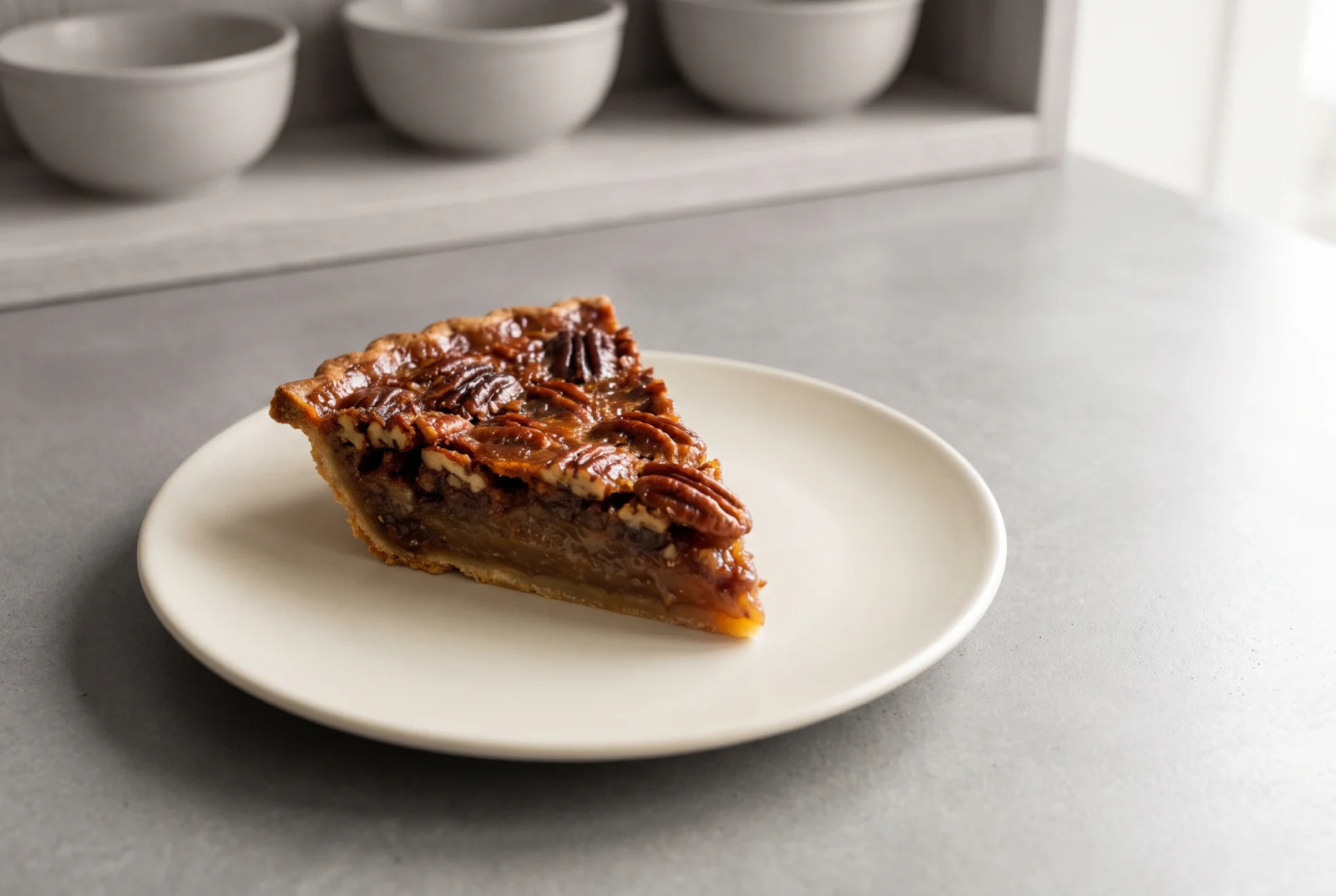 Southern Pecan Pie — American Pecan Custard Pie