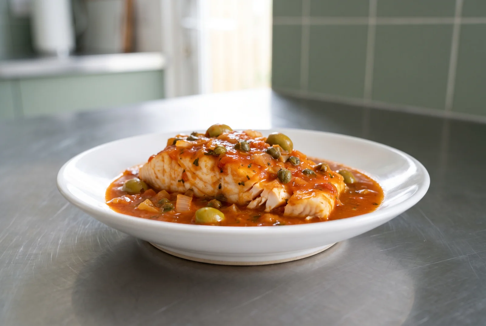 Pescado a la Veracruzana — Mexican Fish with Olives and Capers
