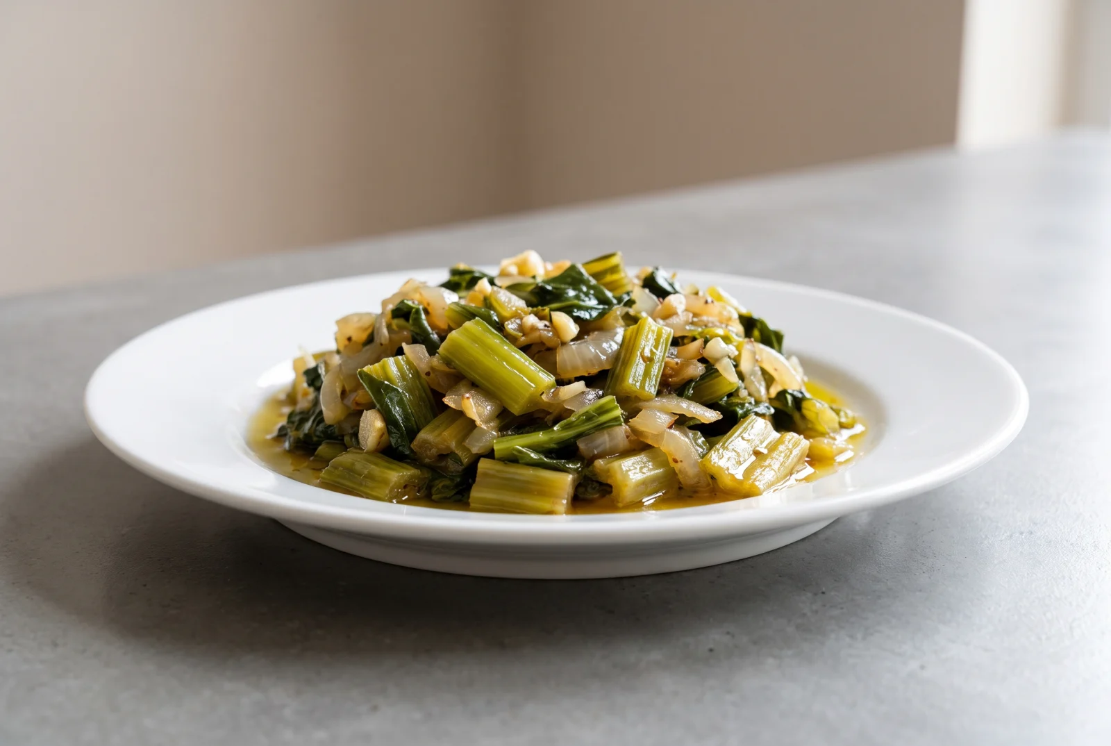 Sautéed Chard Stems — Eastern Black Sea Style