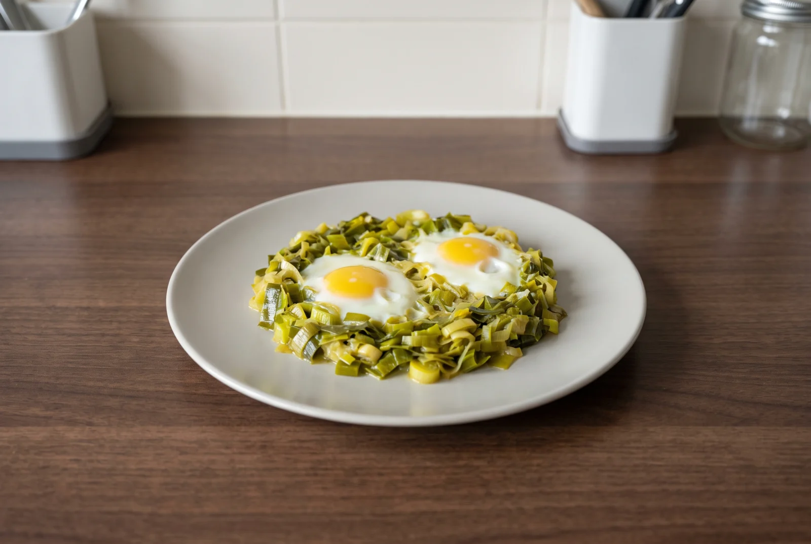 Leeks and Eggs | Eggs Cracked over Butter-Braised Leeks