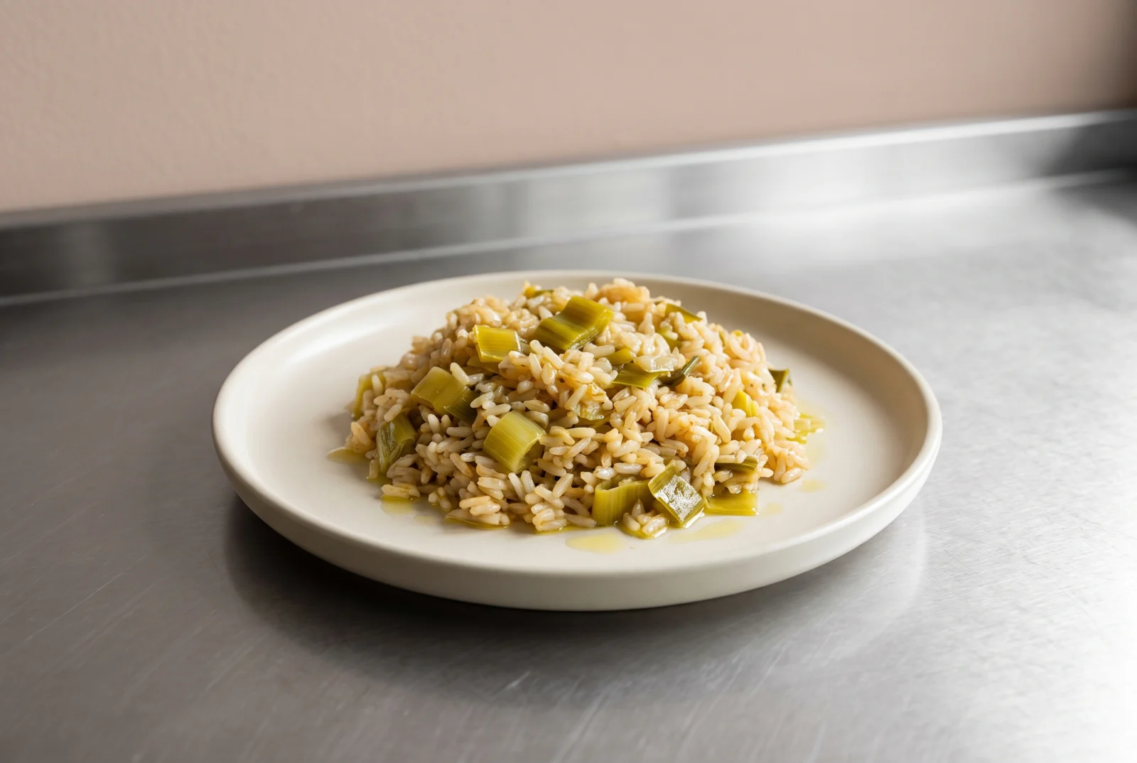 Prasorizo | Greek Leek and Olive Oil Rice