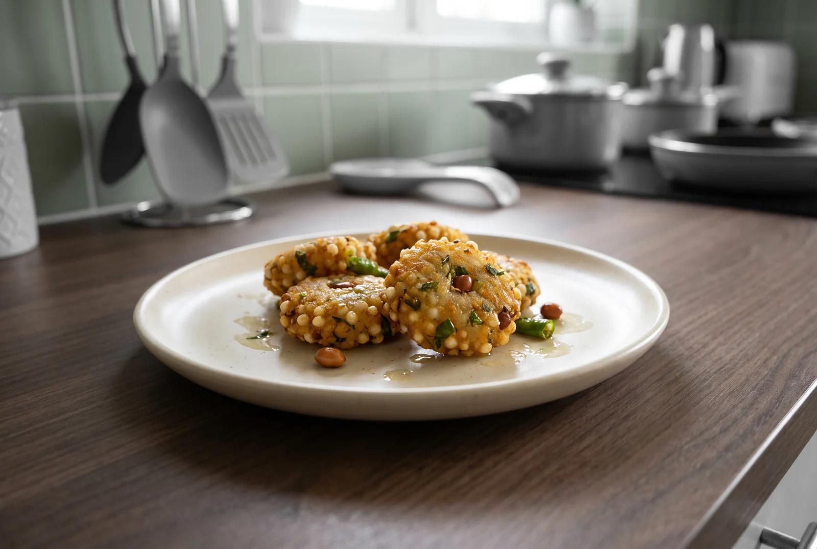 Sabudana Vada | Indian Tapioca Pearl and Potato Fritters