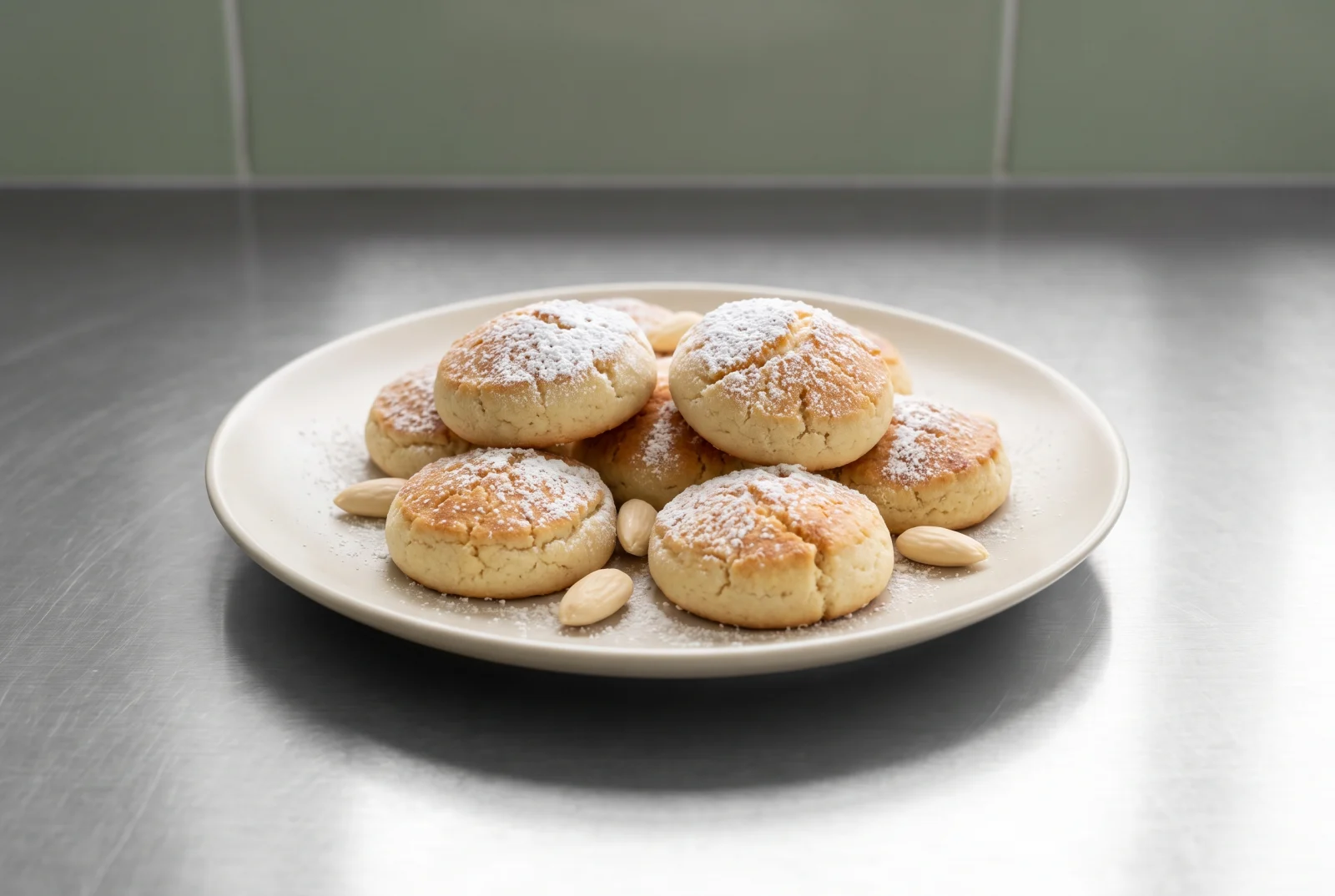 Damascus Cookies | White Semolina and Starch Cookies