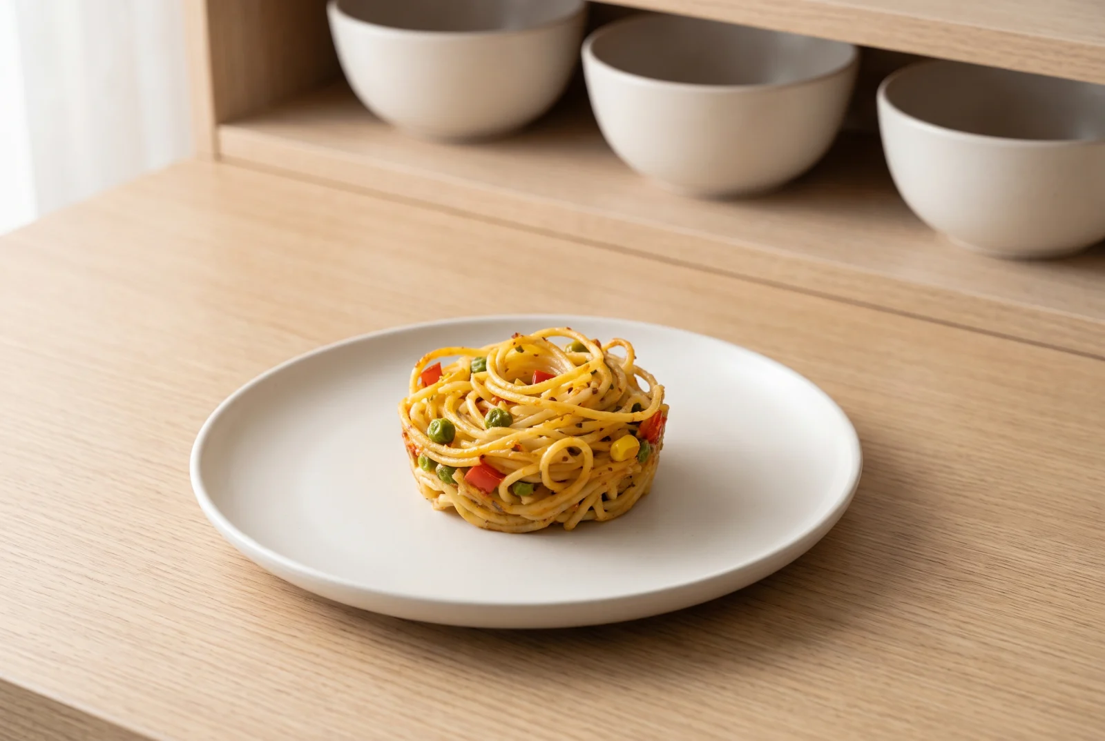 Vegetable Pasta Muffins — Baked Bites Made with Leftover Pasta