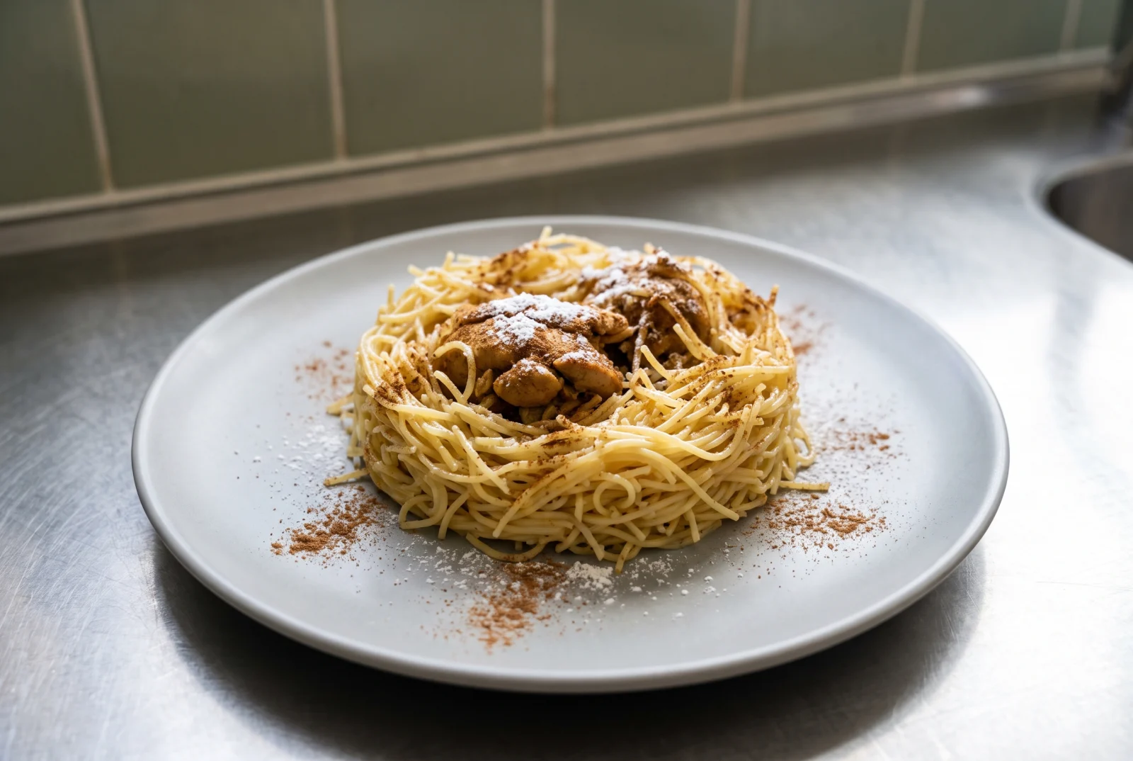 Seffa Medfouna | Chicken Beneath Cinnamon-Spiced Vermicelli