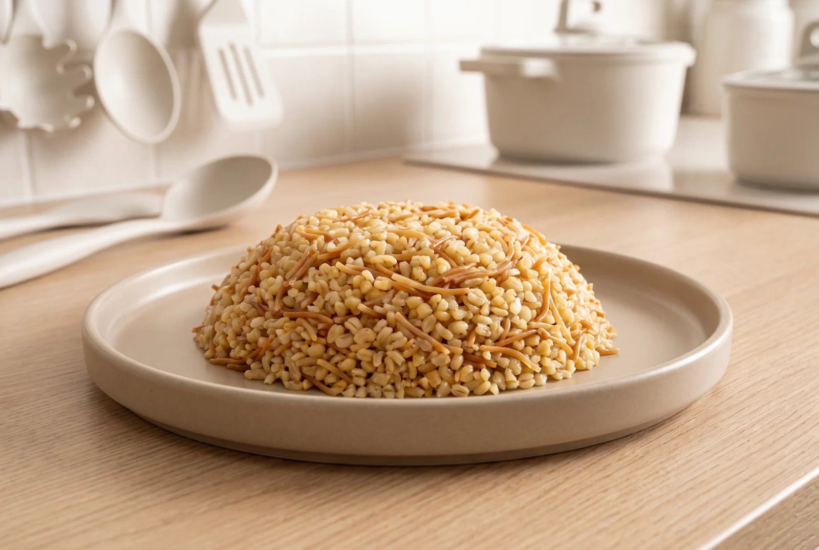 Bulgur Pilaf with Vermicelli | Butter-Toasted Thin Noodles