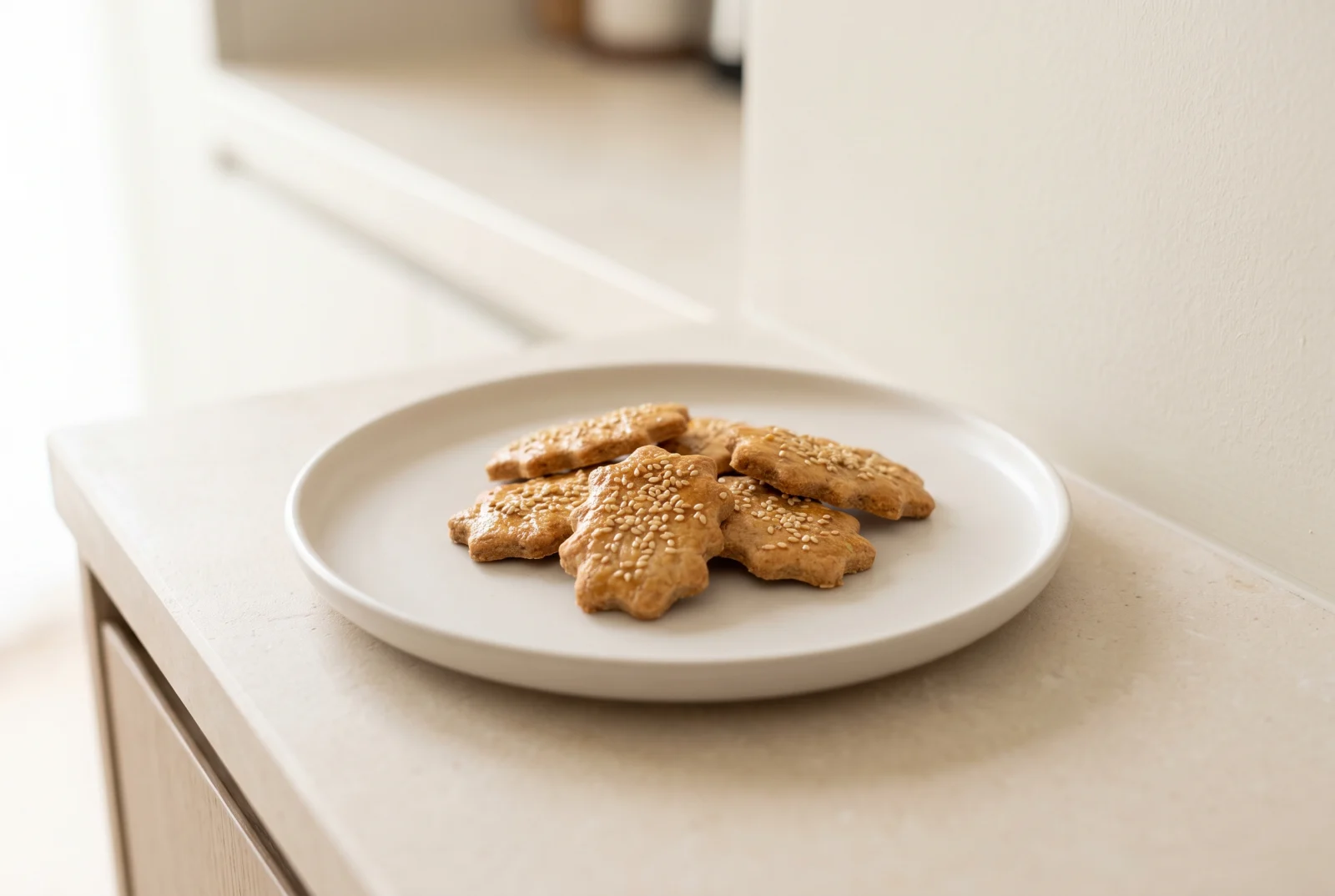 Shaped Whole Wheat Crackers — Oven-Baked and Cut with Kids