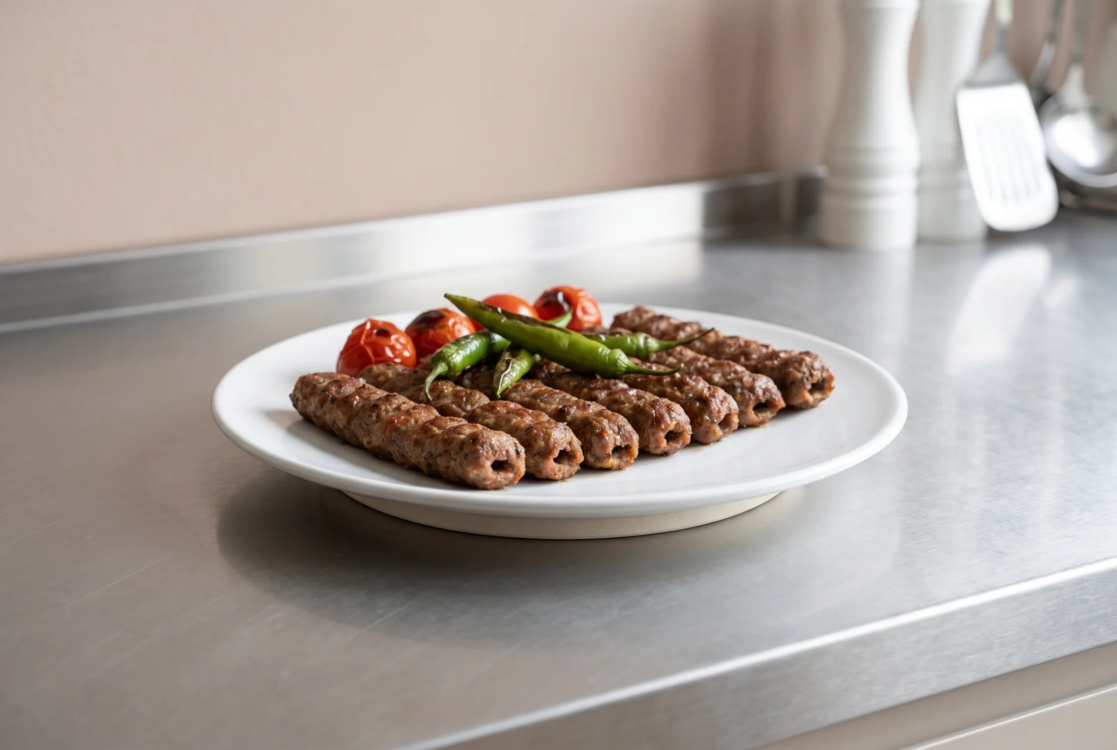 Simit Kebabı | Gaziantep-Style Bulgur Tray Kebab with Ground Lamb and Vegetables