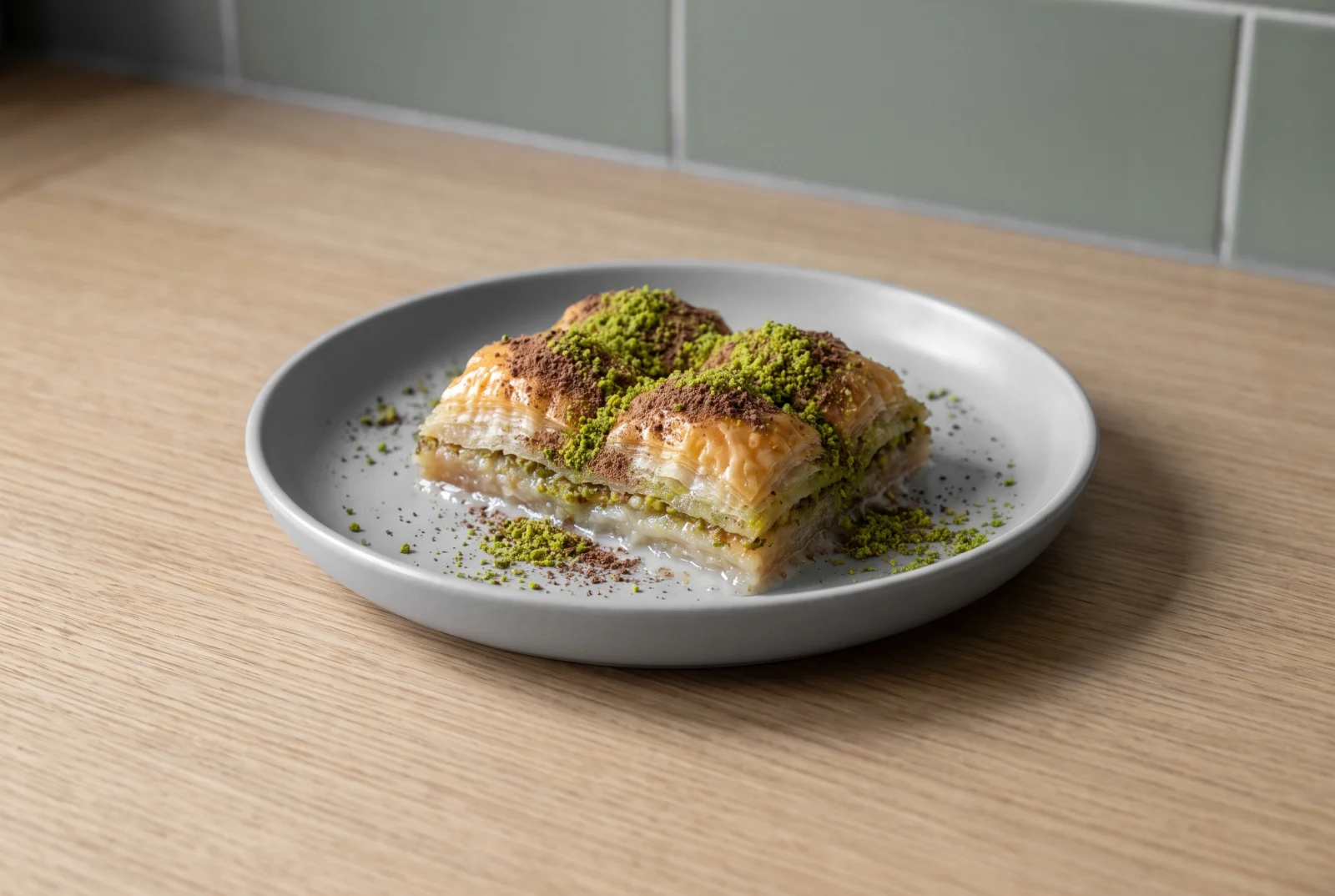 Cold Baklava | Gaziantep-Style Milk and Pistachio Baklava