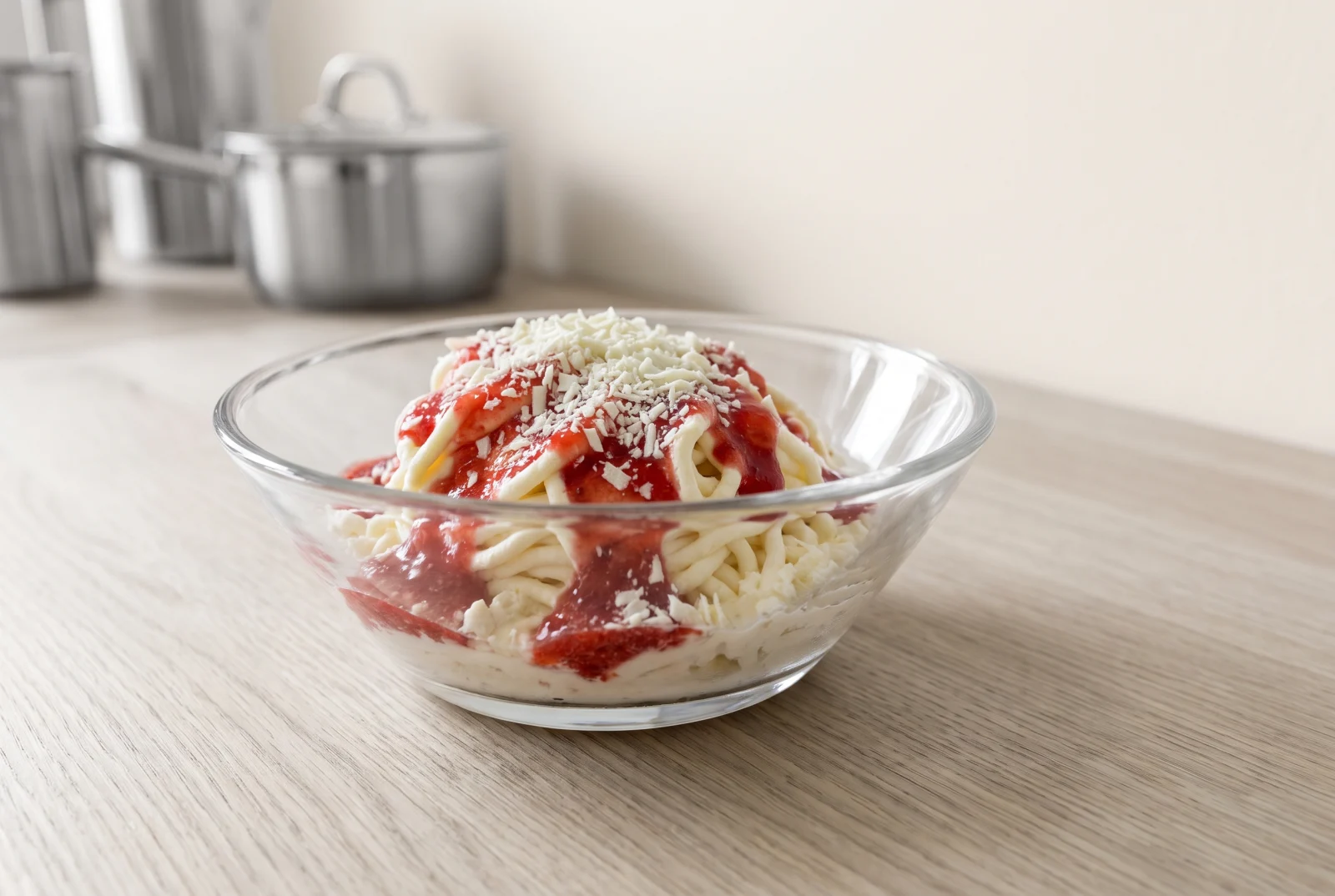 Spaghettieis | Spaghetti-Style Dessert Made from Pressed Ice Cream