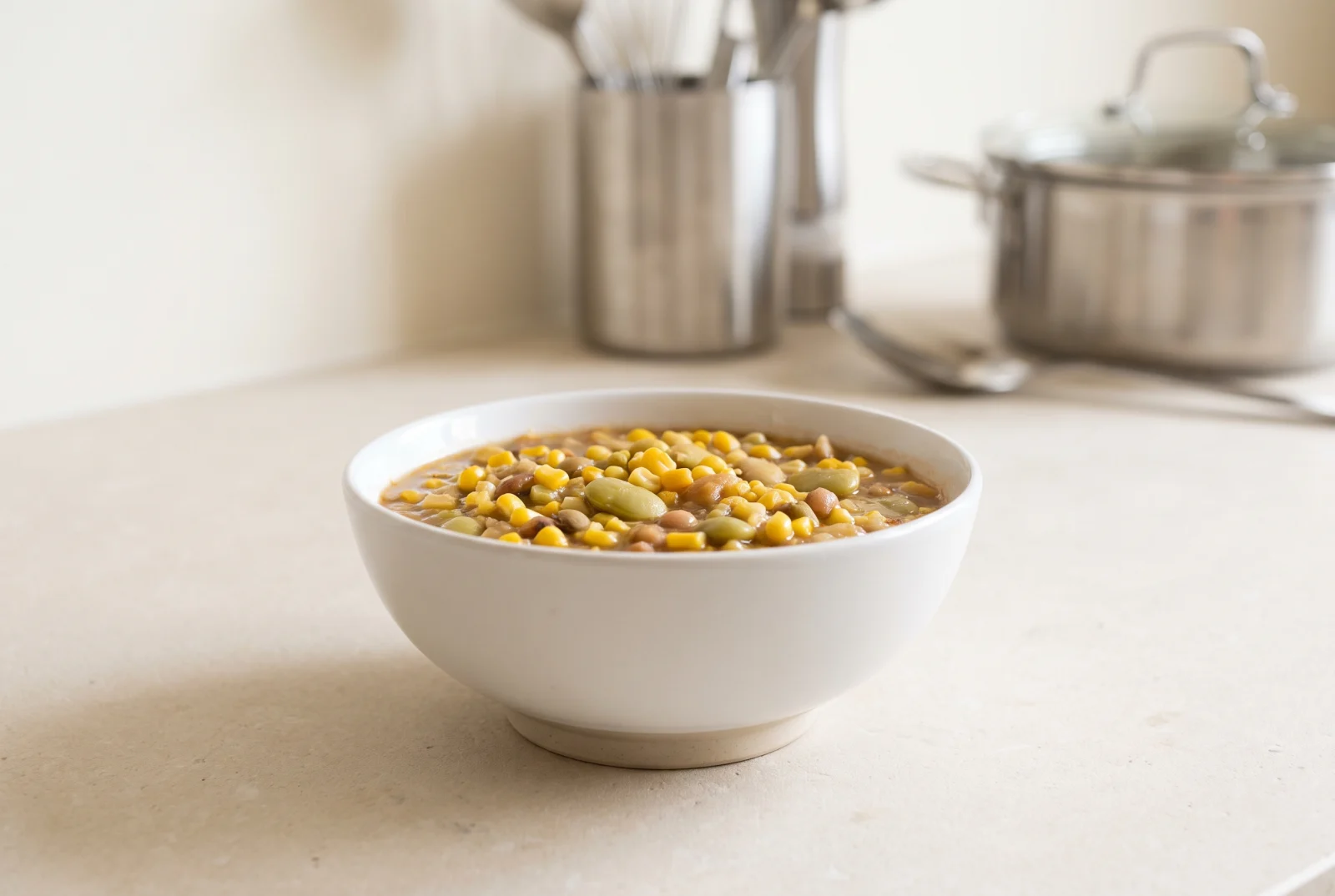 Succotash — American Lima Beans and Corn