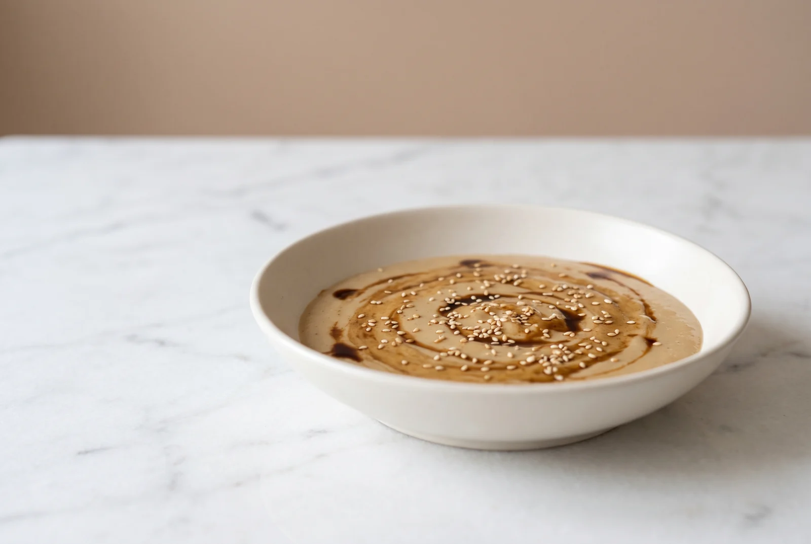 Tahini Pudding | Milk Pudding Sweetened with Tahini and Grape Molasses