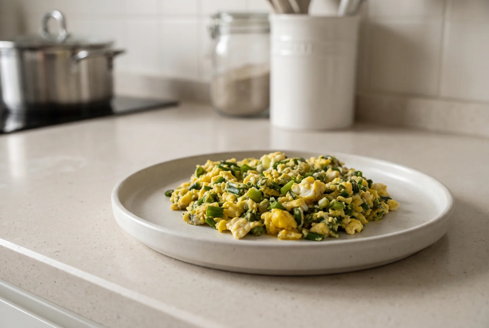 Green Garlic and Eggs — Springtime Skillet
