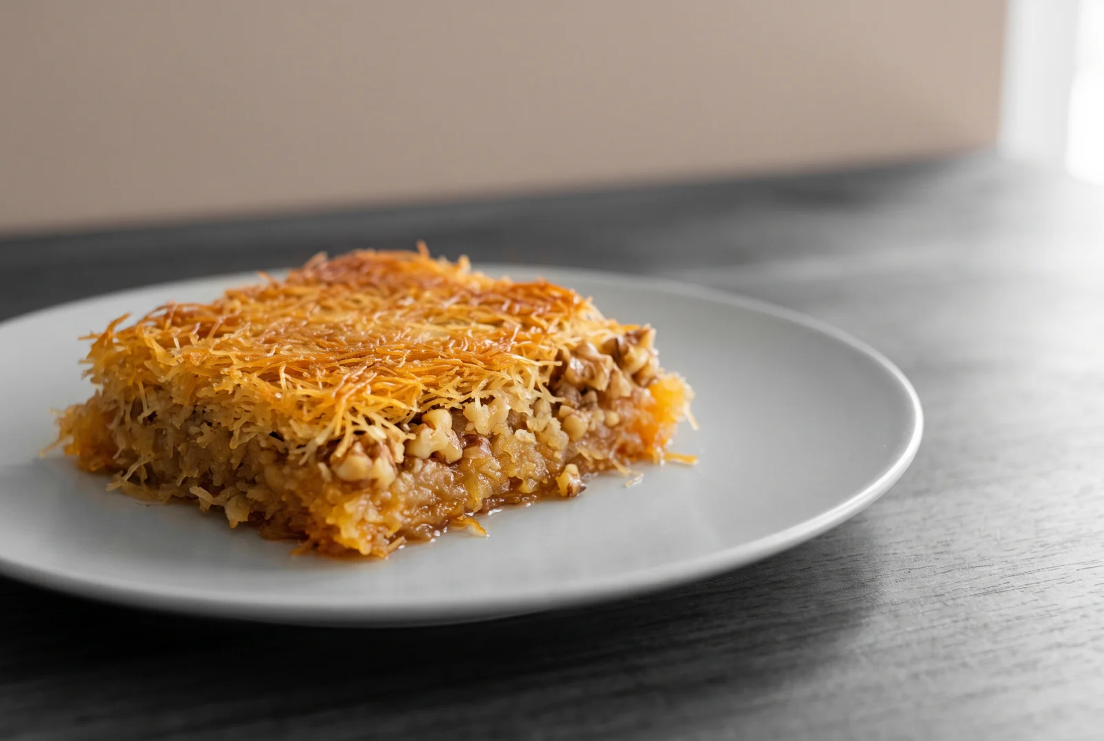 Tray-Baked Kadaif | Baked Shredded Phyllo Dessert with Walnuts and Syrup