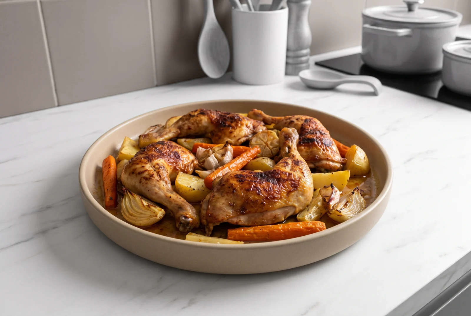 Sheet-Pan Chicken Thighs with Root Vegetables
