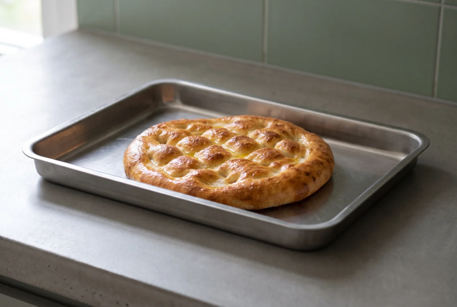 Finger-Pressed Turkish Flatbread with Butter