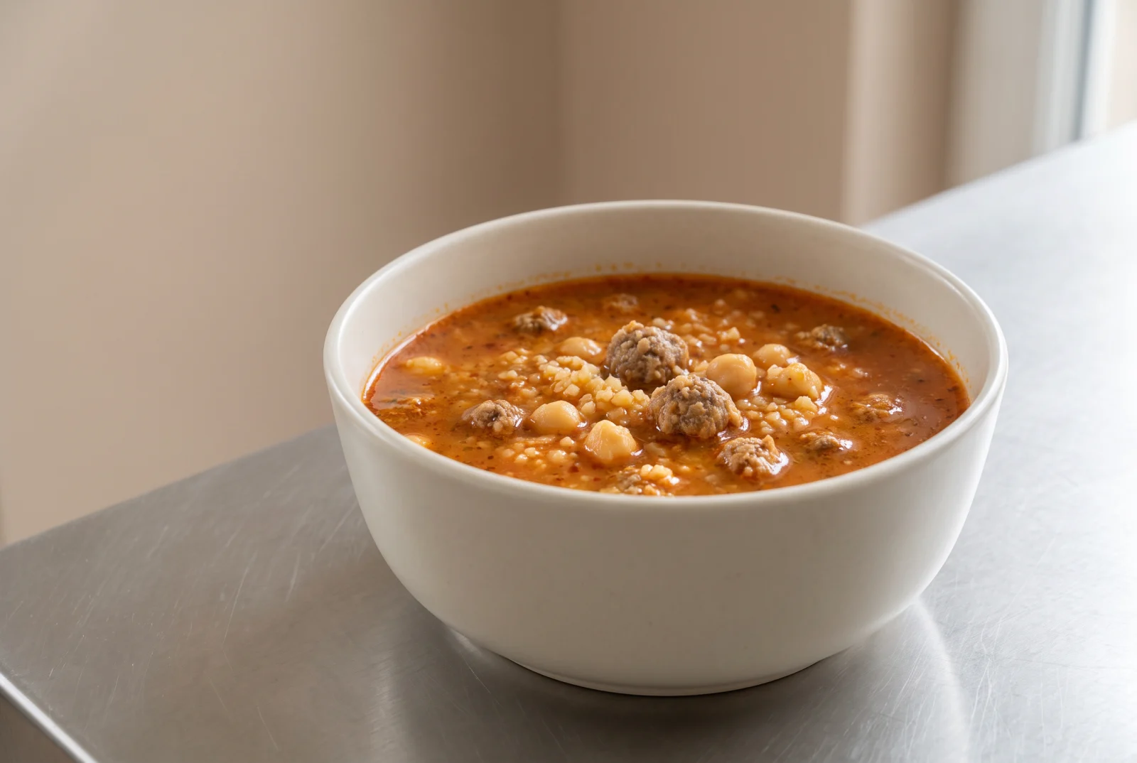 Topalak Soup | Kayseri-Style Soup with Tiny Ground-Lamb Meatballs