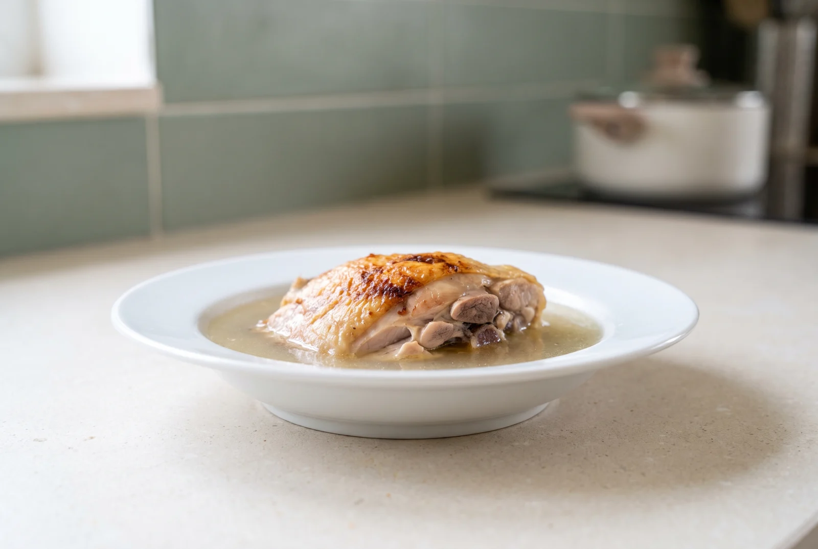 Unsalted Chicken Stock for Babies | Strained Broth for Purees