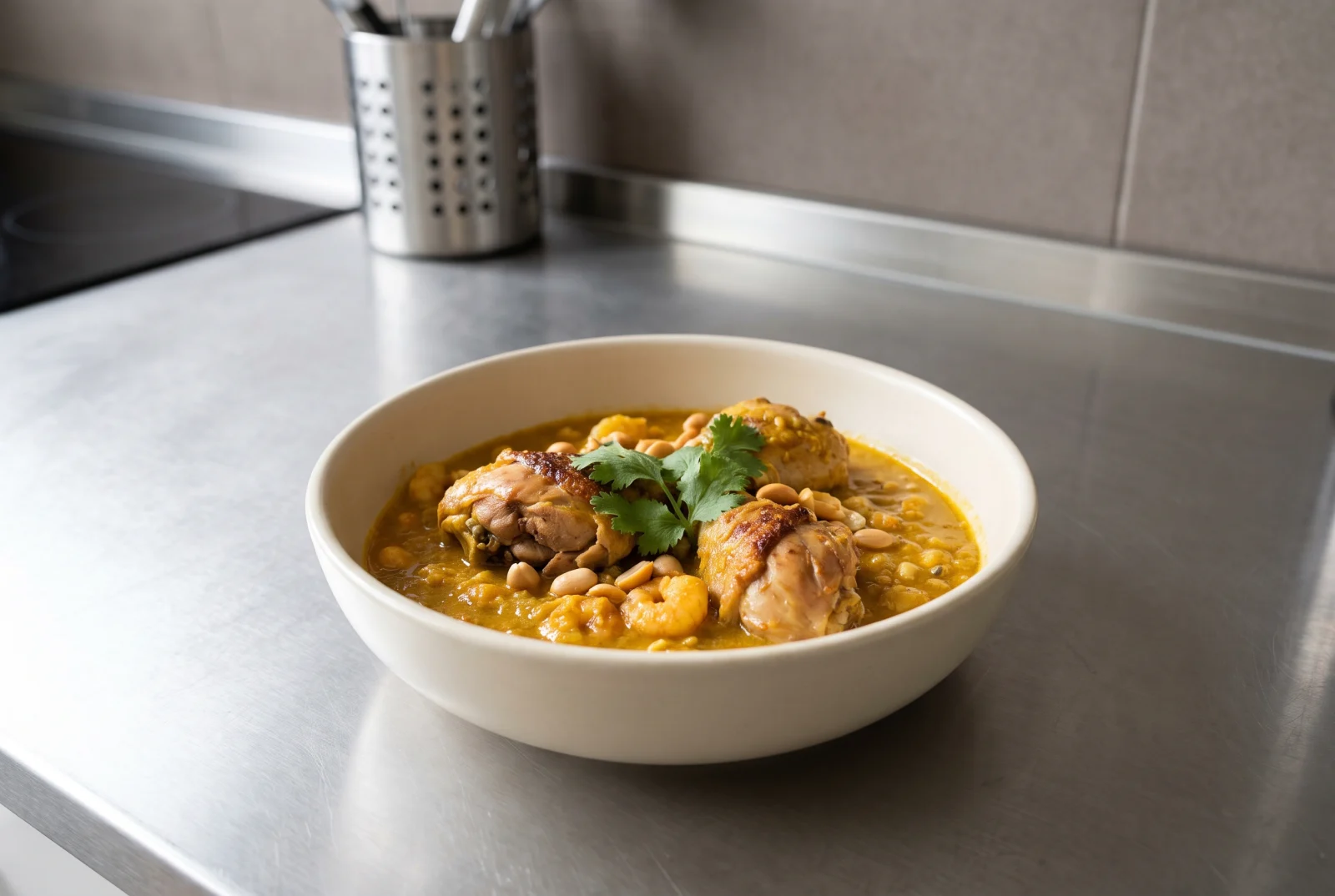 Xinxim de Galinha | Bahian Chicken with Shrimp, Peanuts, and Cashews
