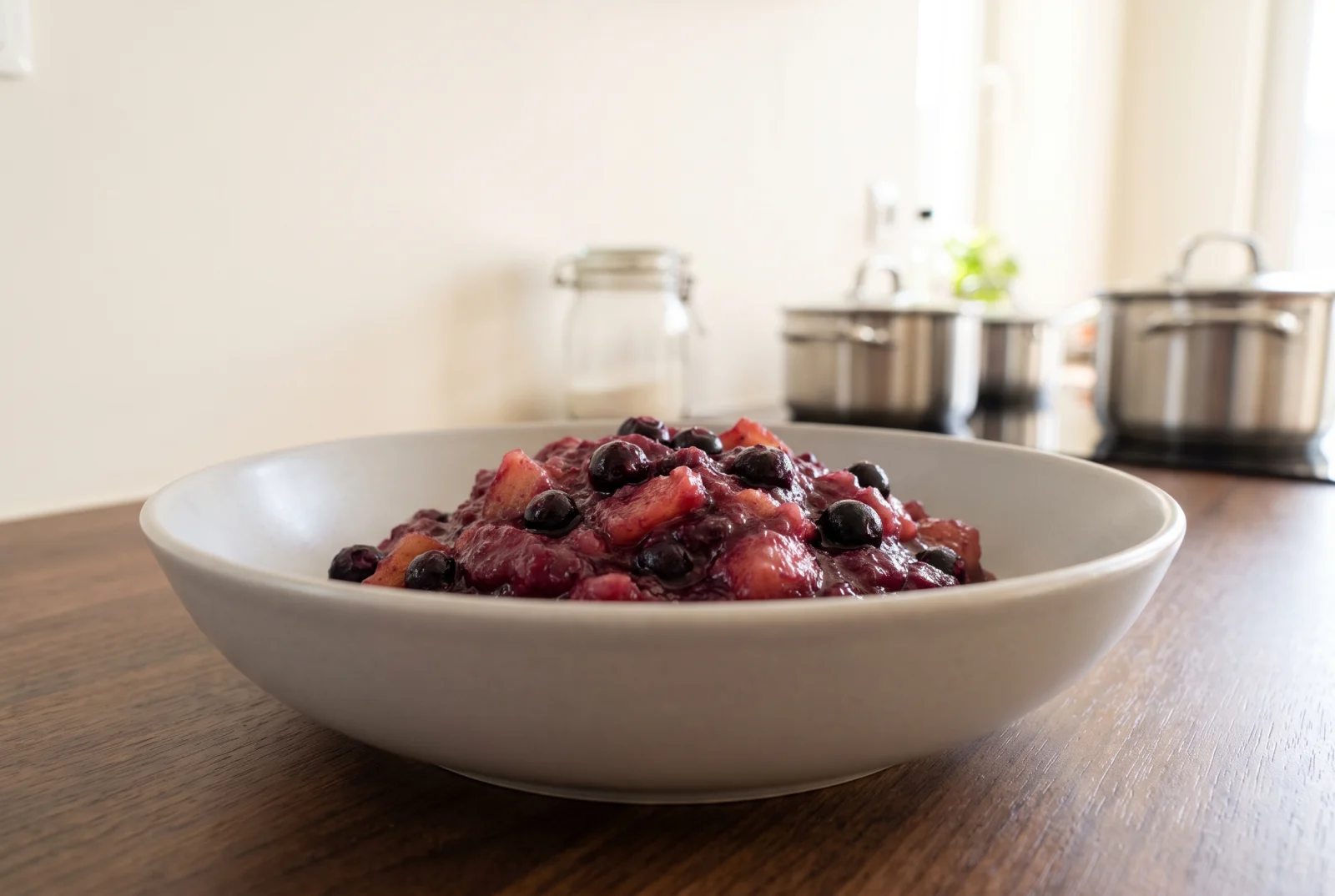 Apple and Blueberry Purée — For Babies 8 Months and Older