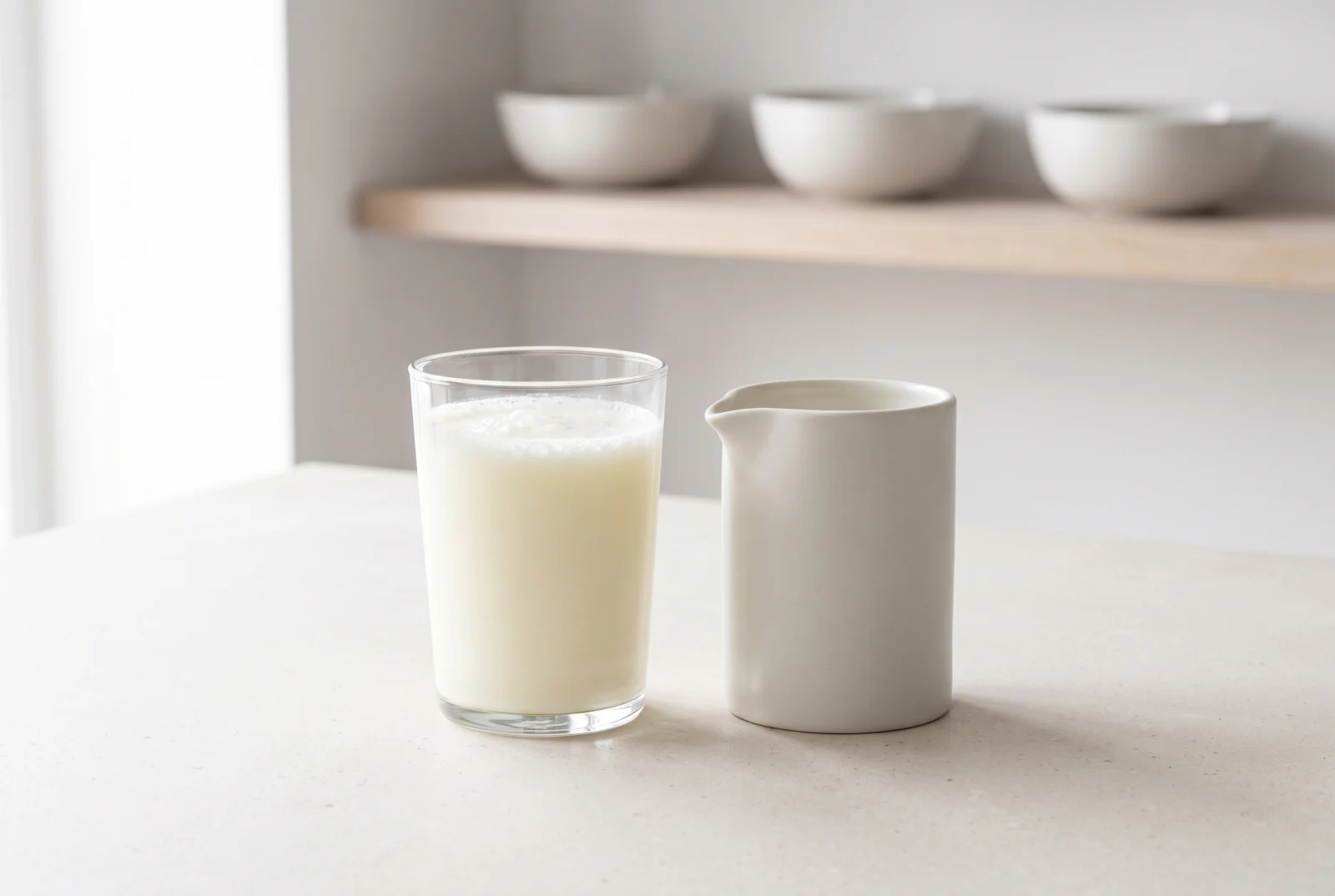 Churned Buttermilk | Tangy Liquid Left After Butter Making