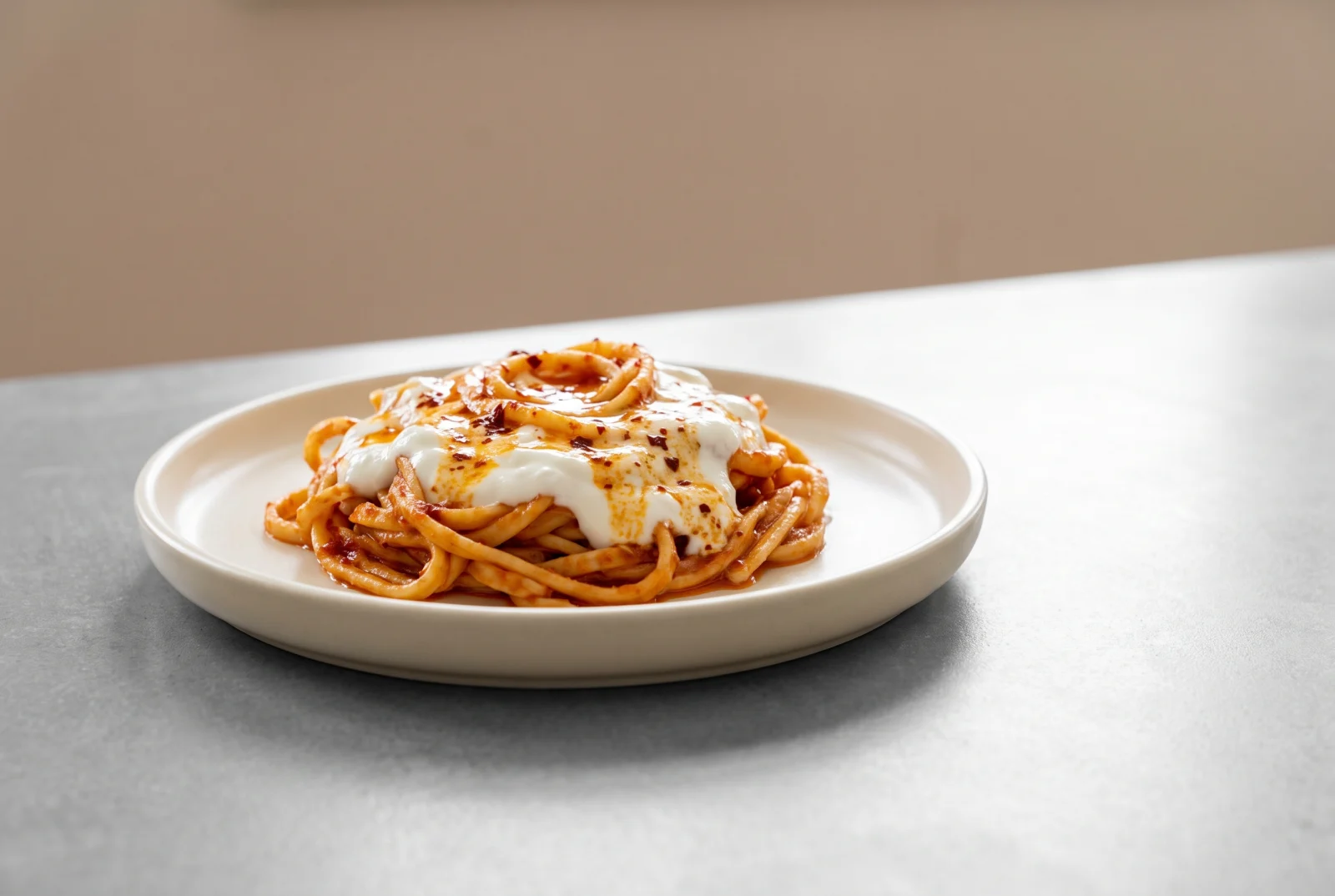 Yogurt Noodles — Turkish Garlic Yogurt Noodles
